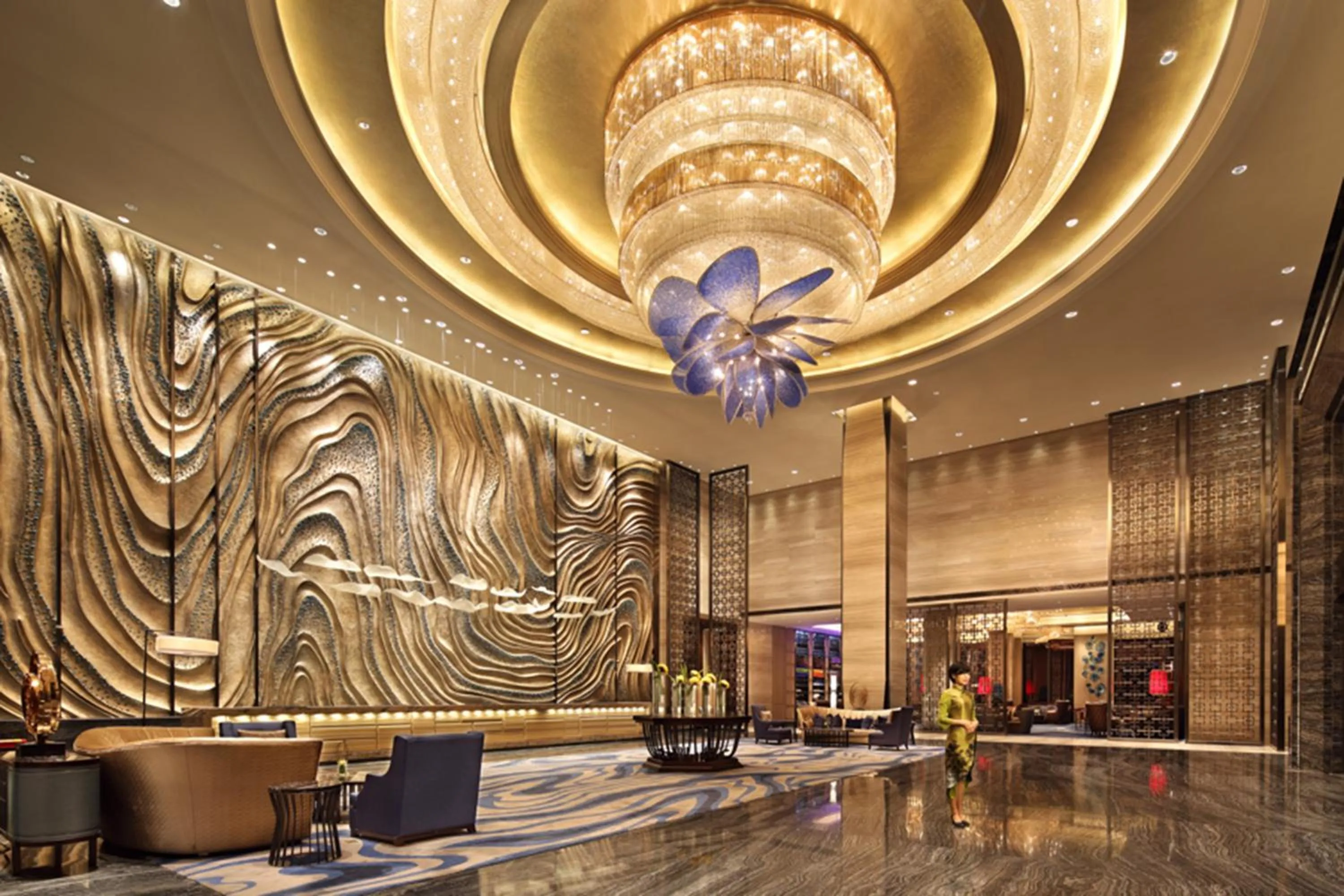 Lobby or reception in Wanda Realm Huangshi