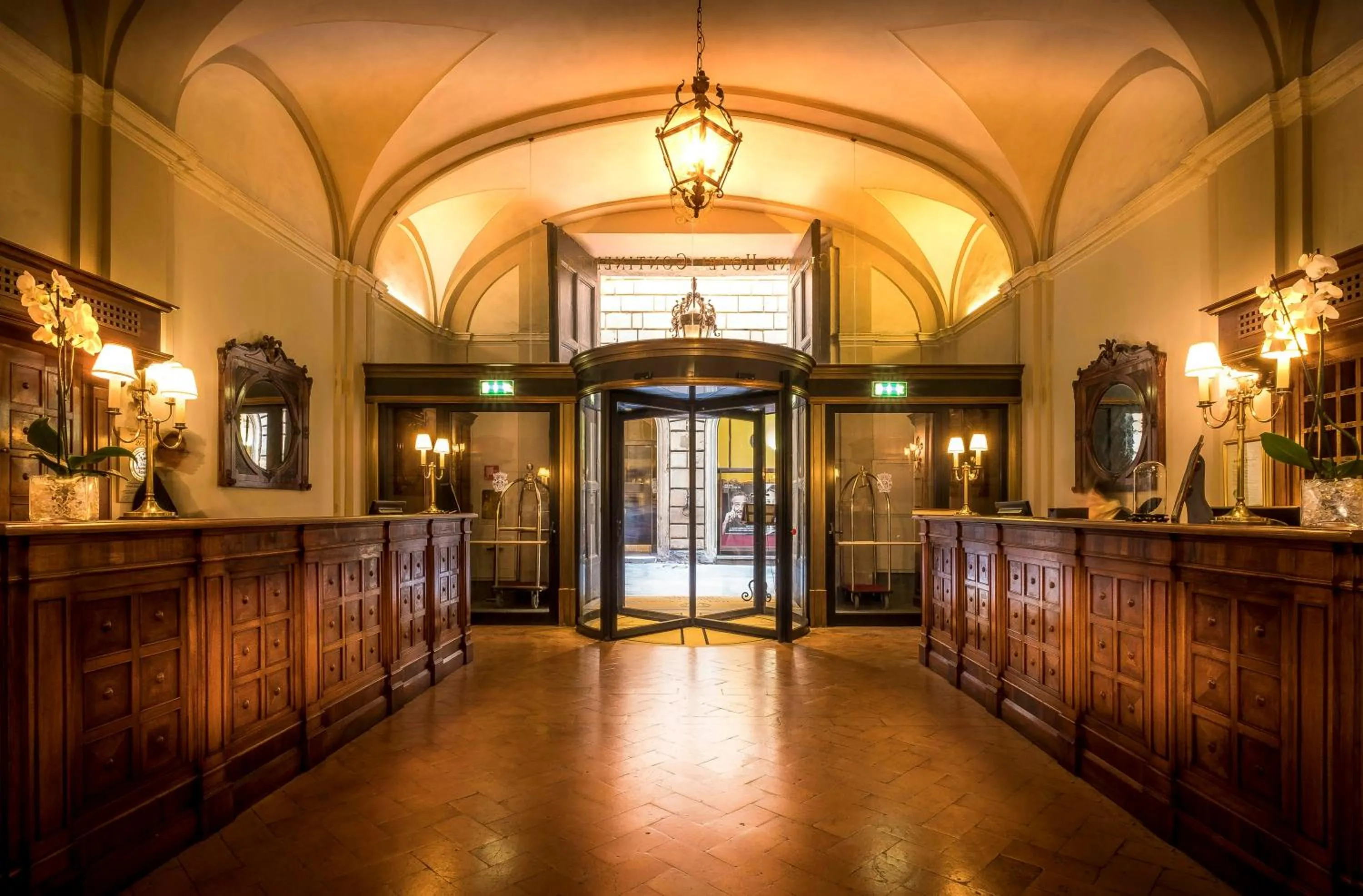 Lobby or reception in Grand Hotel Continental Siena - Starhotels Collezione