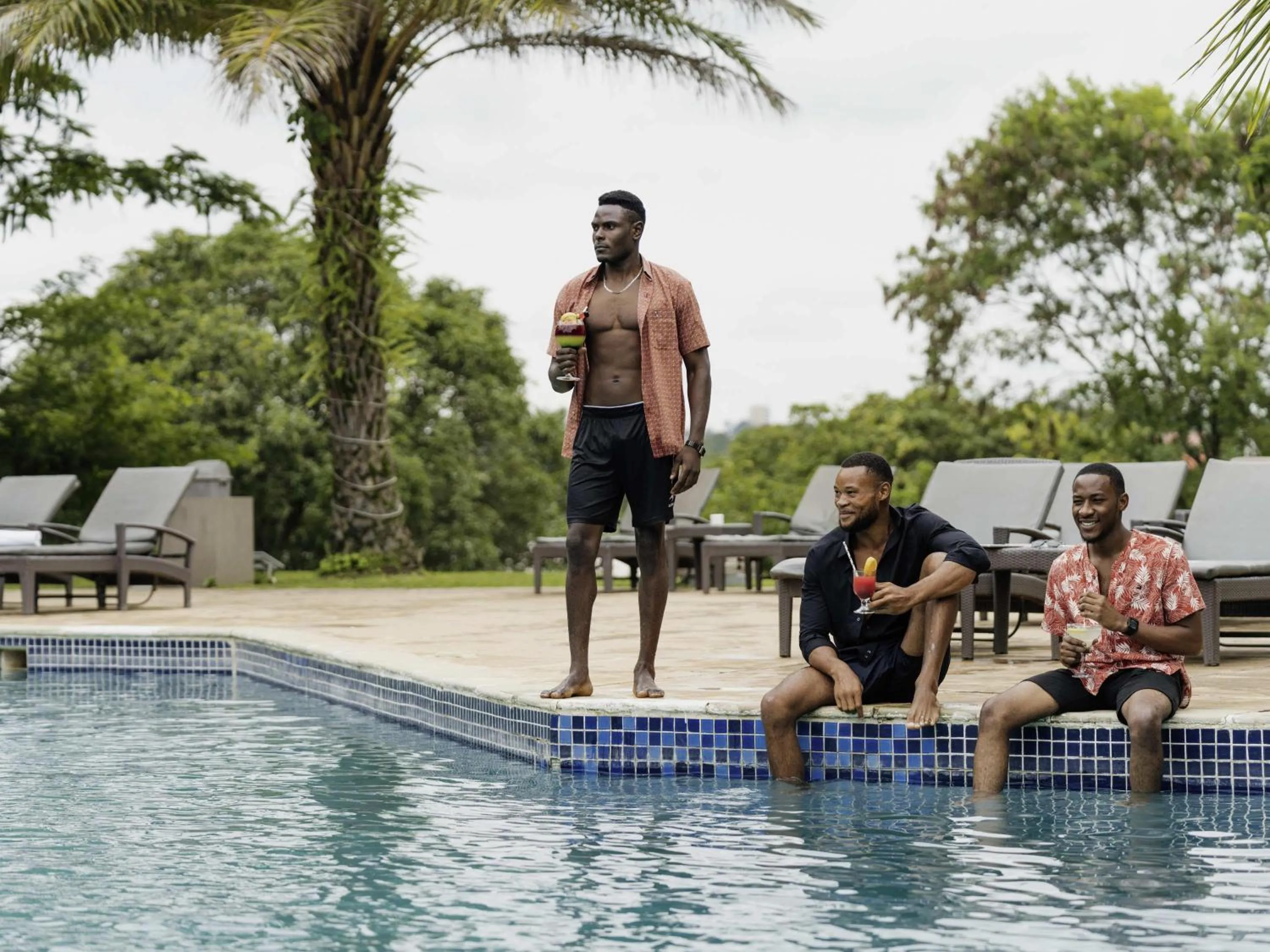 Pool view in Pullman Lubumbashi Grand Karavia.