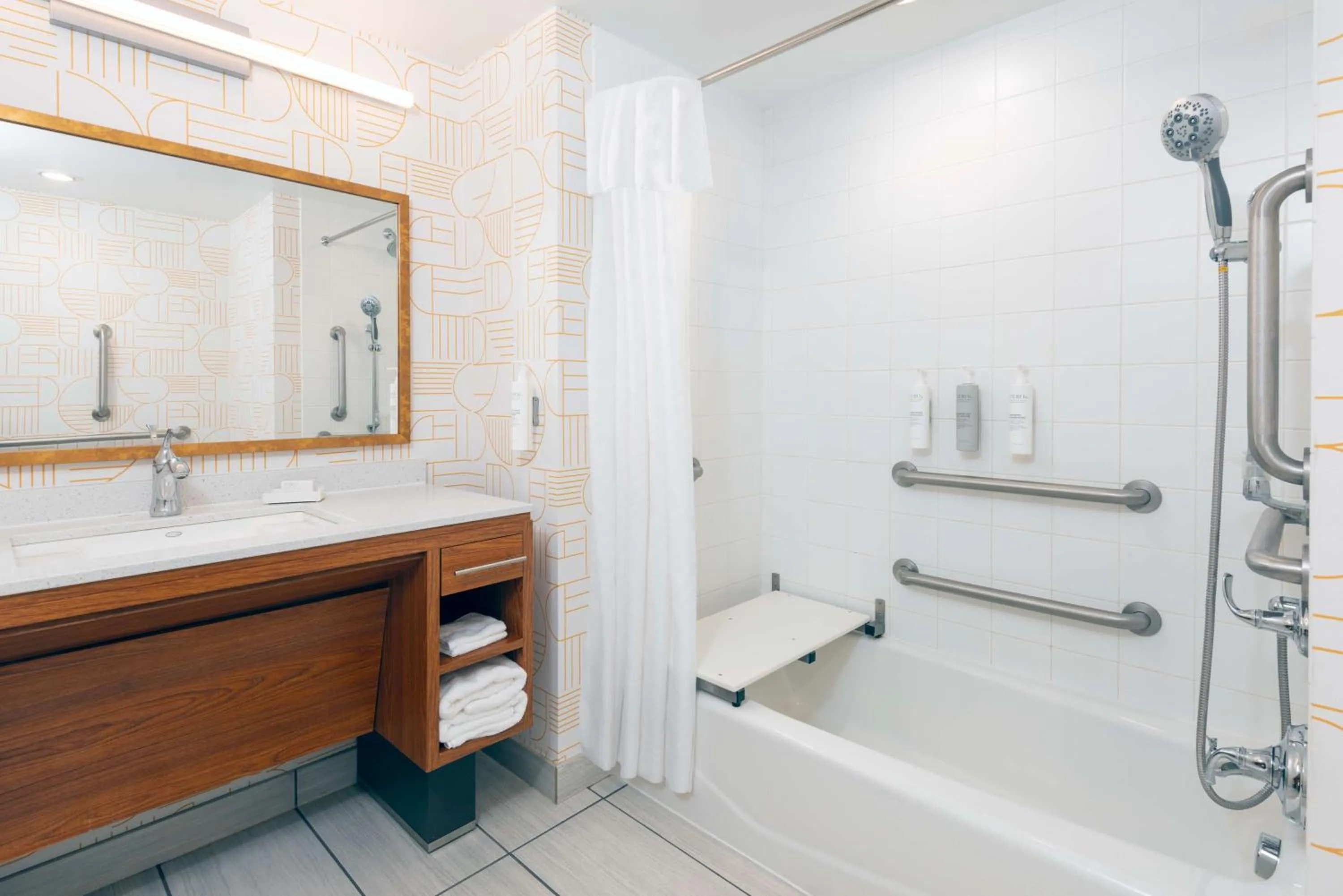 Bathroom in Home2 Suites by Hilton Buffalo Airport/ Galleria Mall