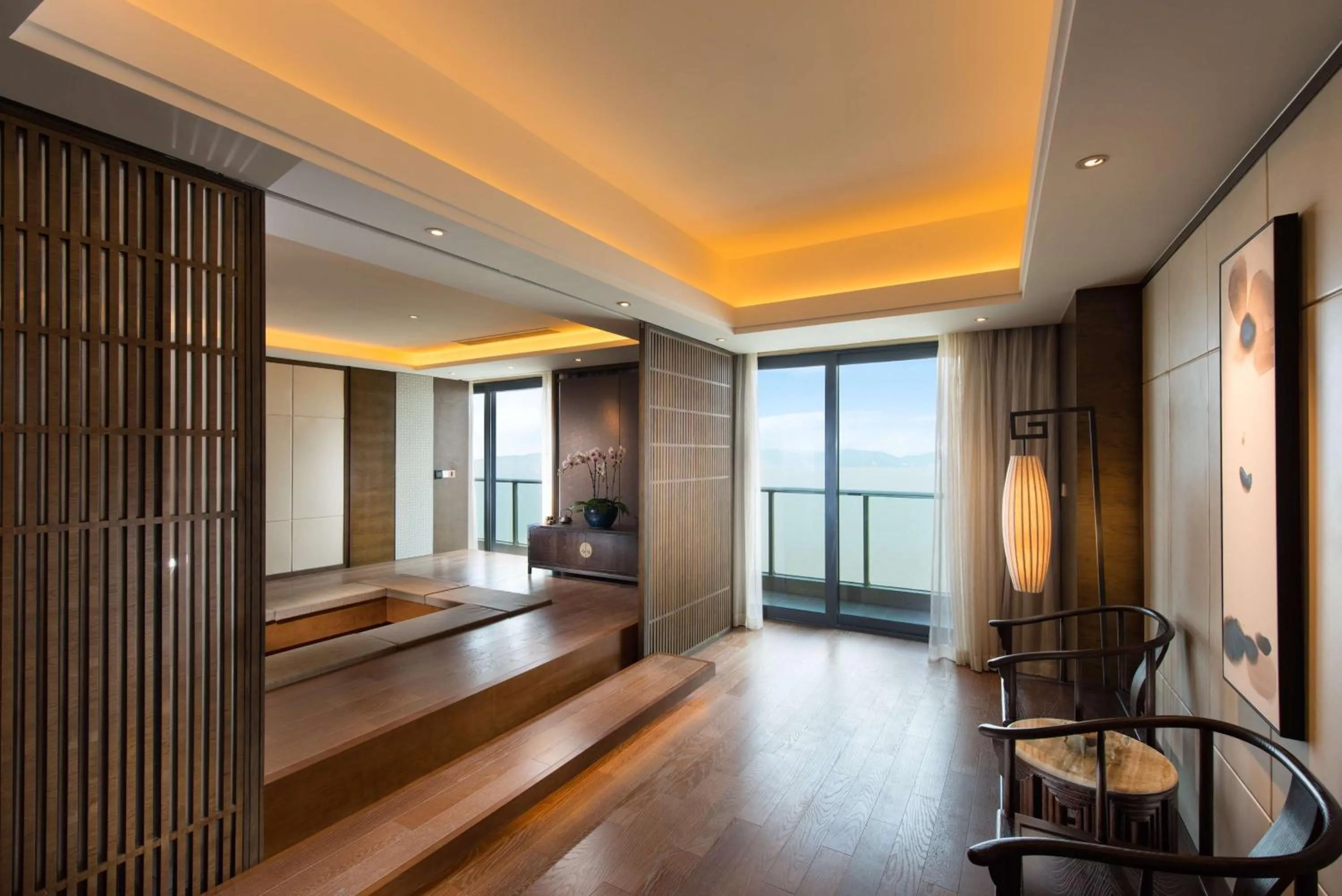 View (from property/room), Bed in Hilton Zhoushan