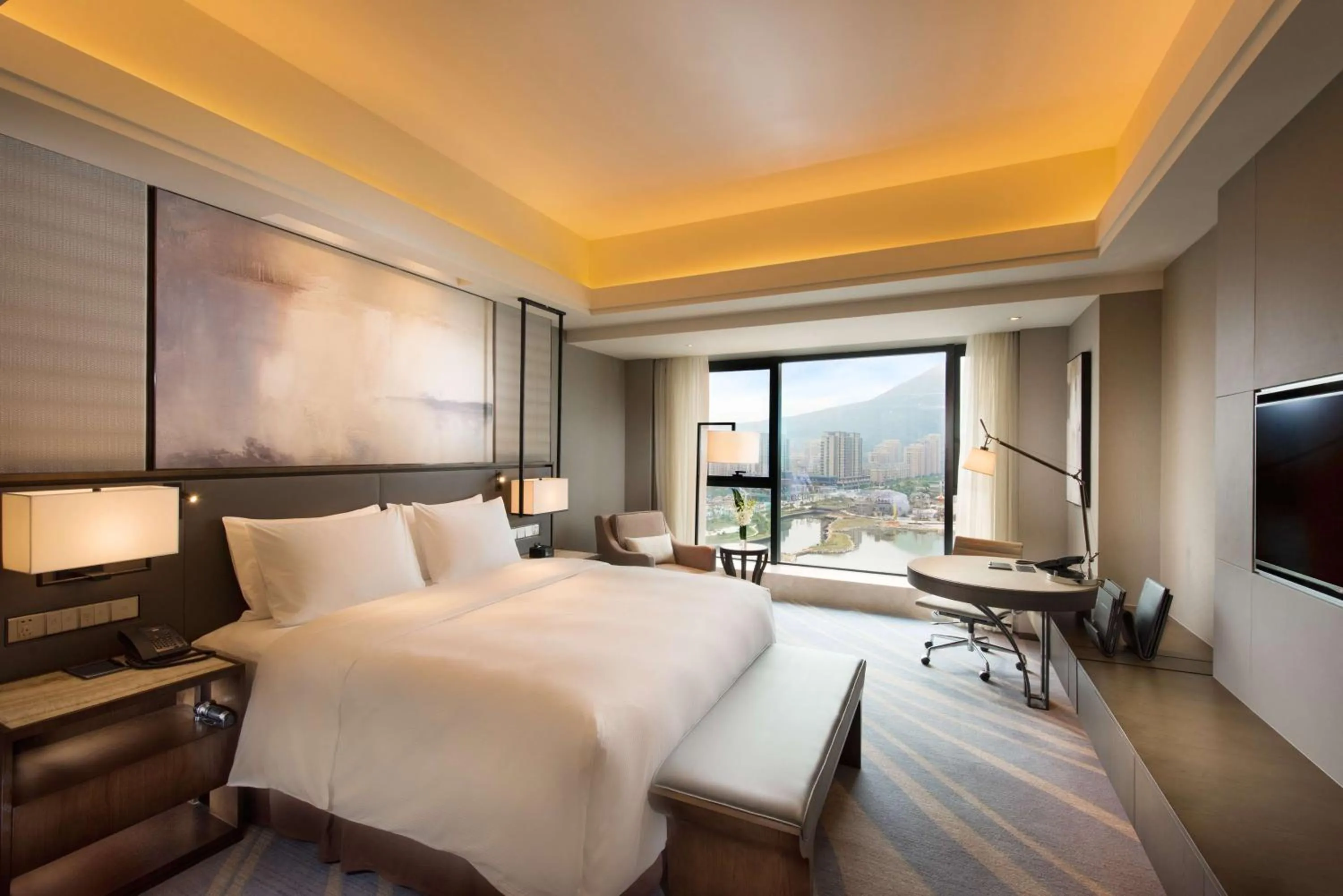 Bedroom, Bed in Hilton Zhoushan