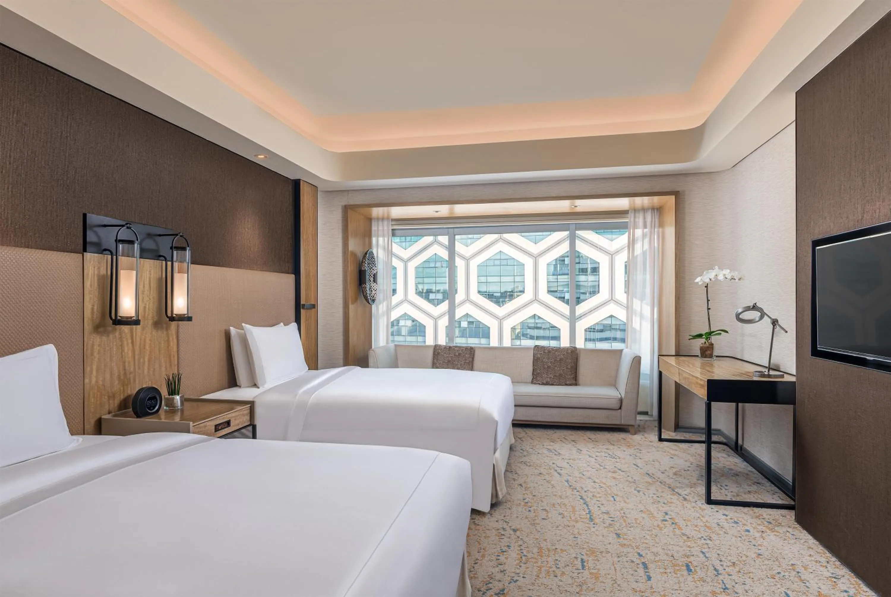 Bed in Conrad Manila