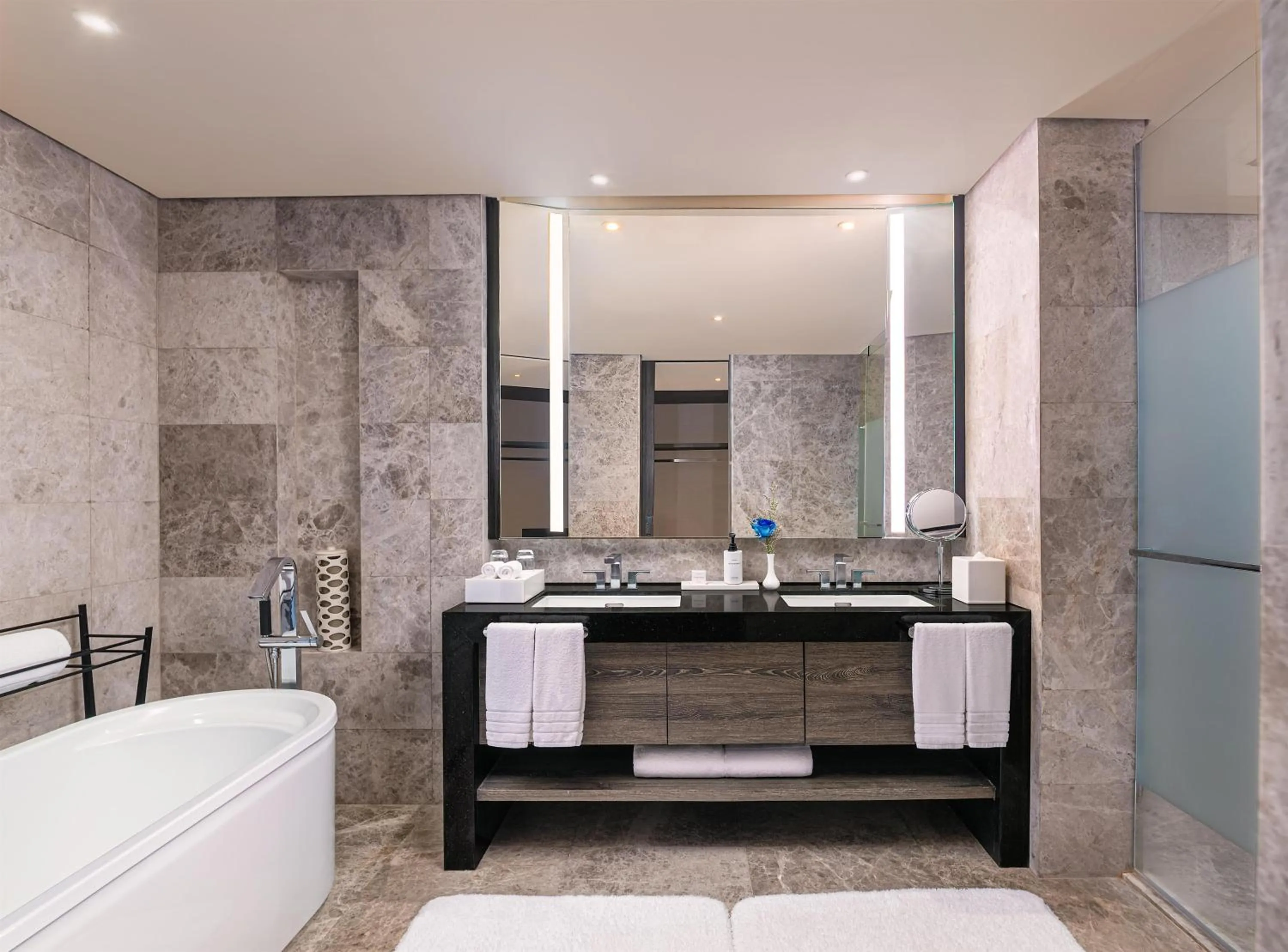 Bathroom in Conrad Manila