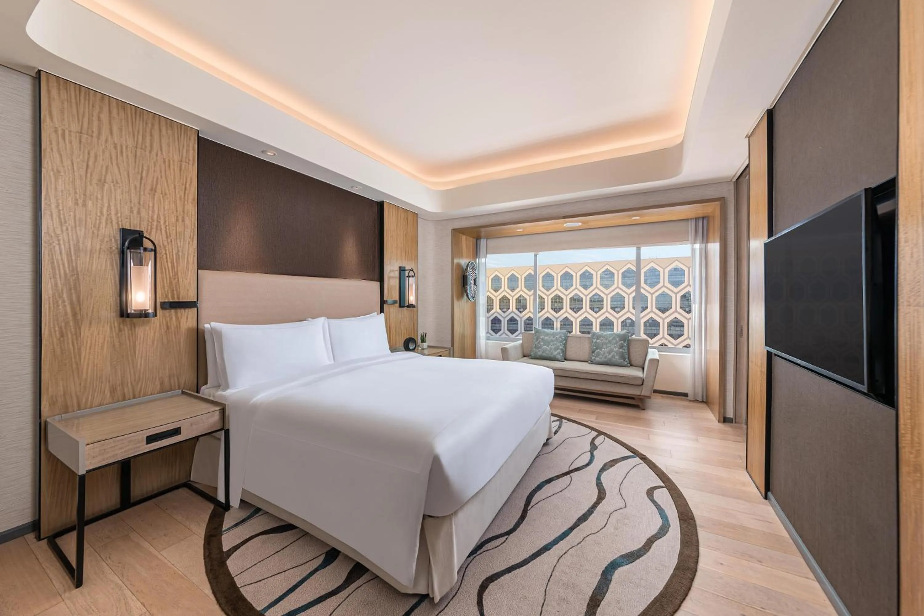 Bed in Conrad Manila