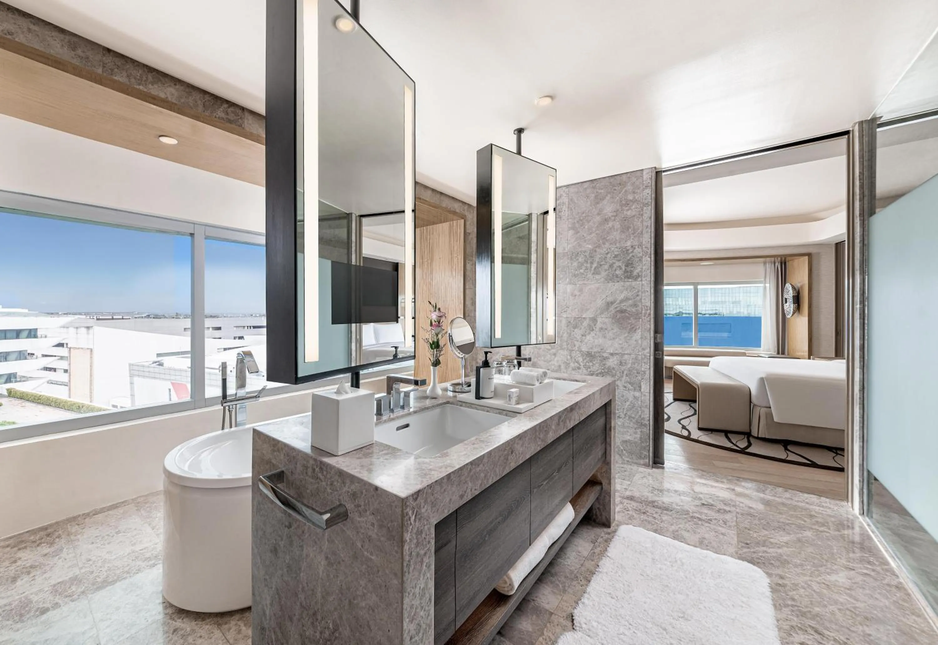 Bathroom in Conrad Manila