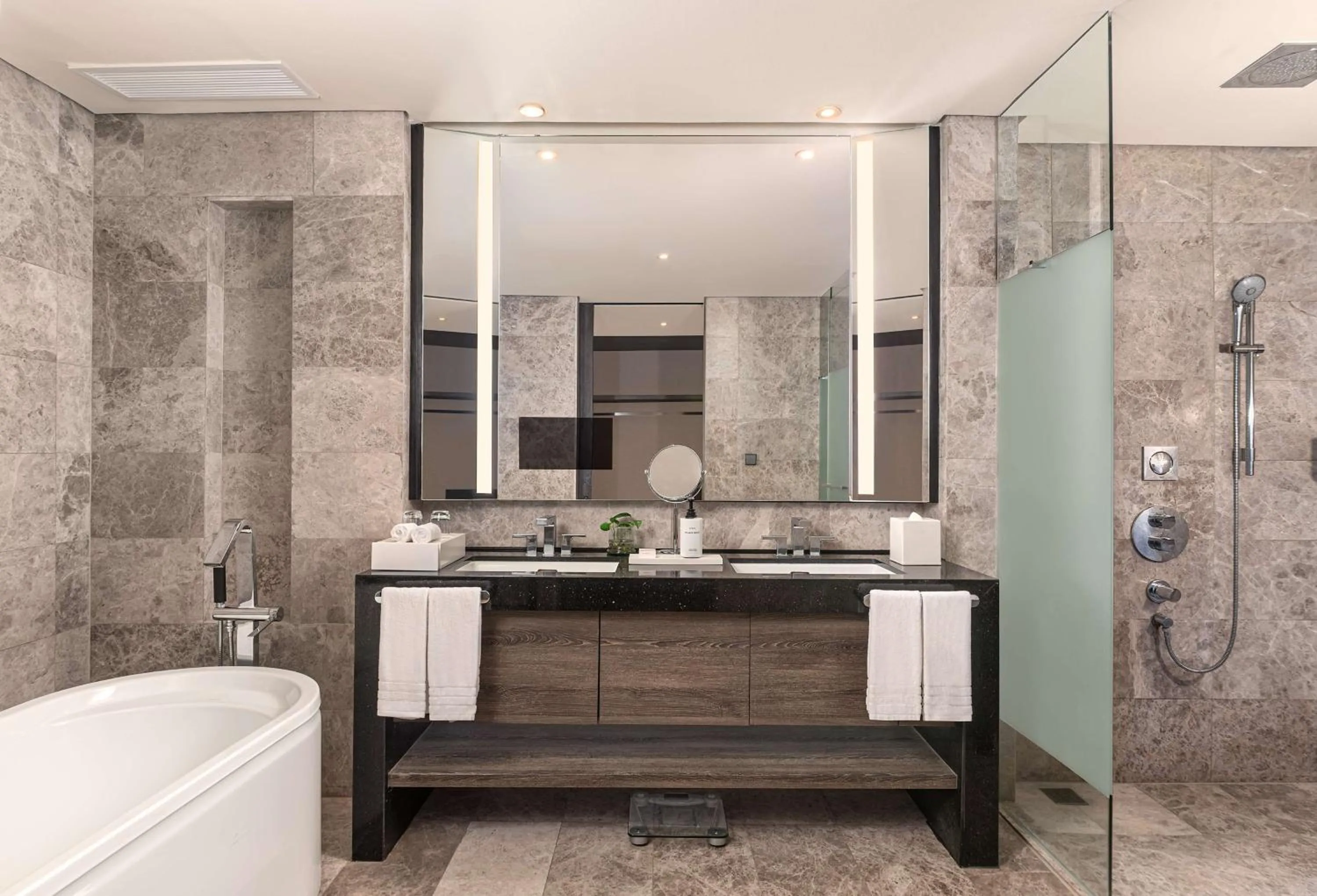 Bathroom in Conrad Manila