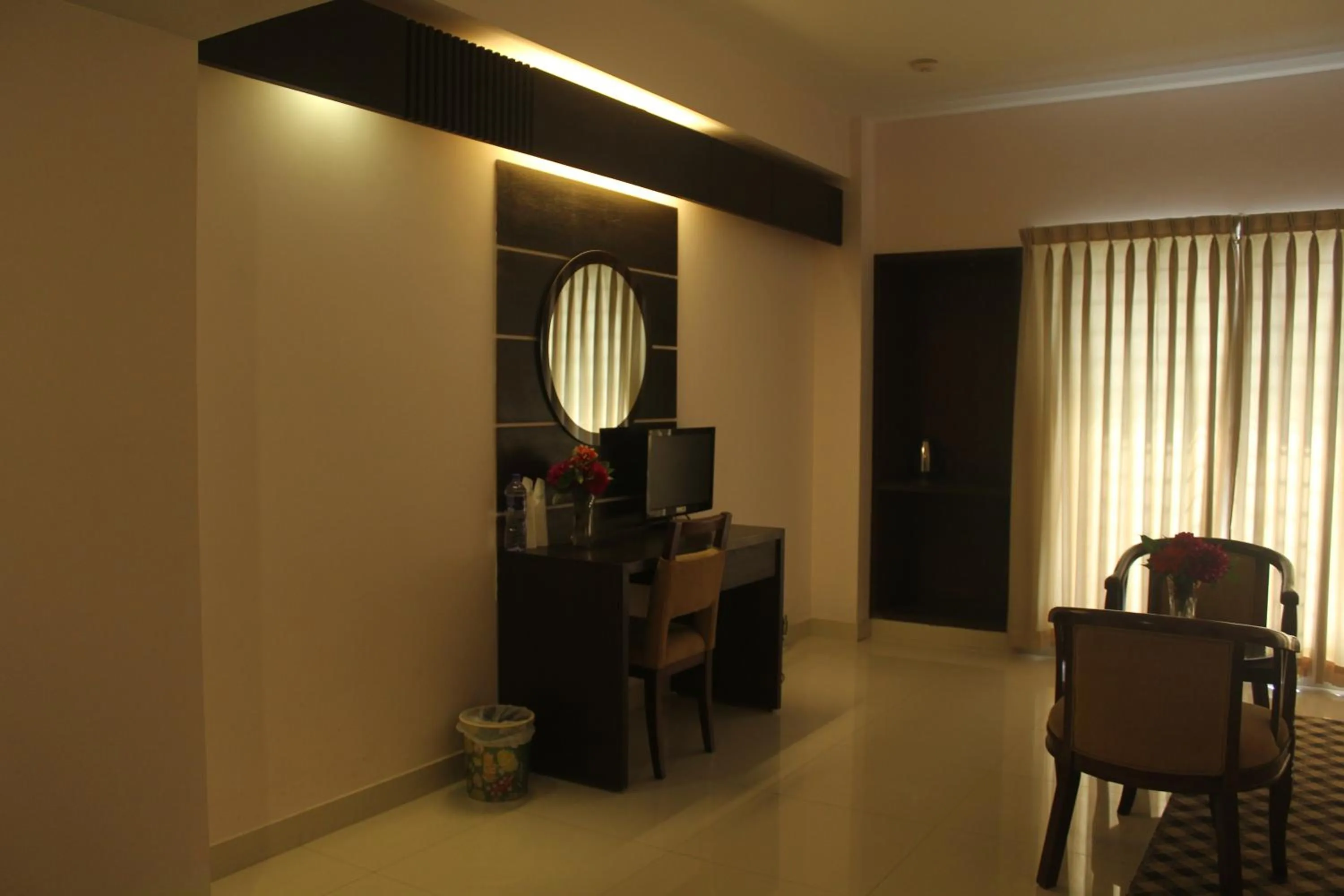 Dining area in Nirvana Inn