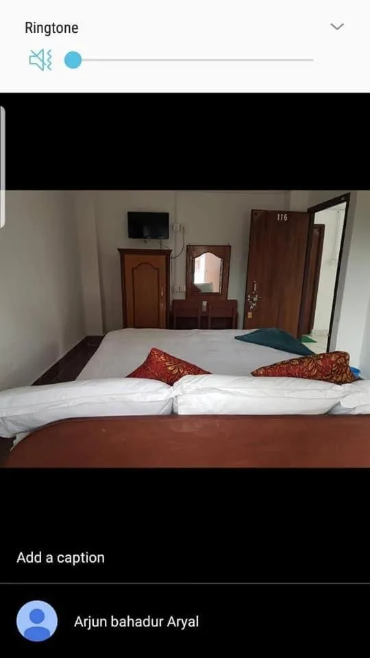 Bed in Hotel Shiva's Dream