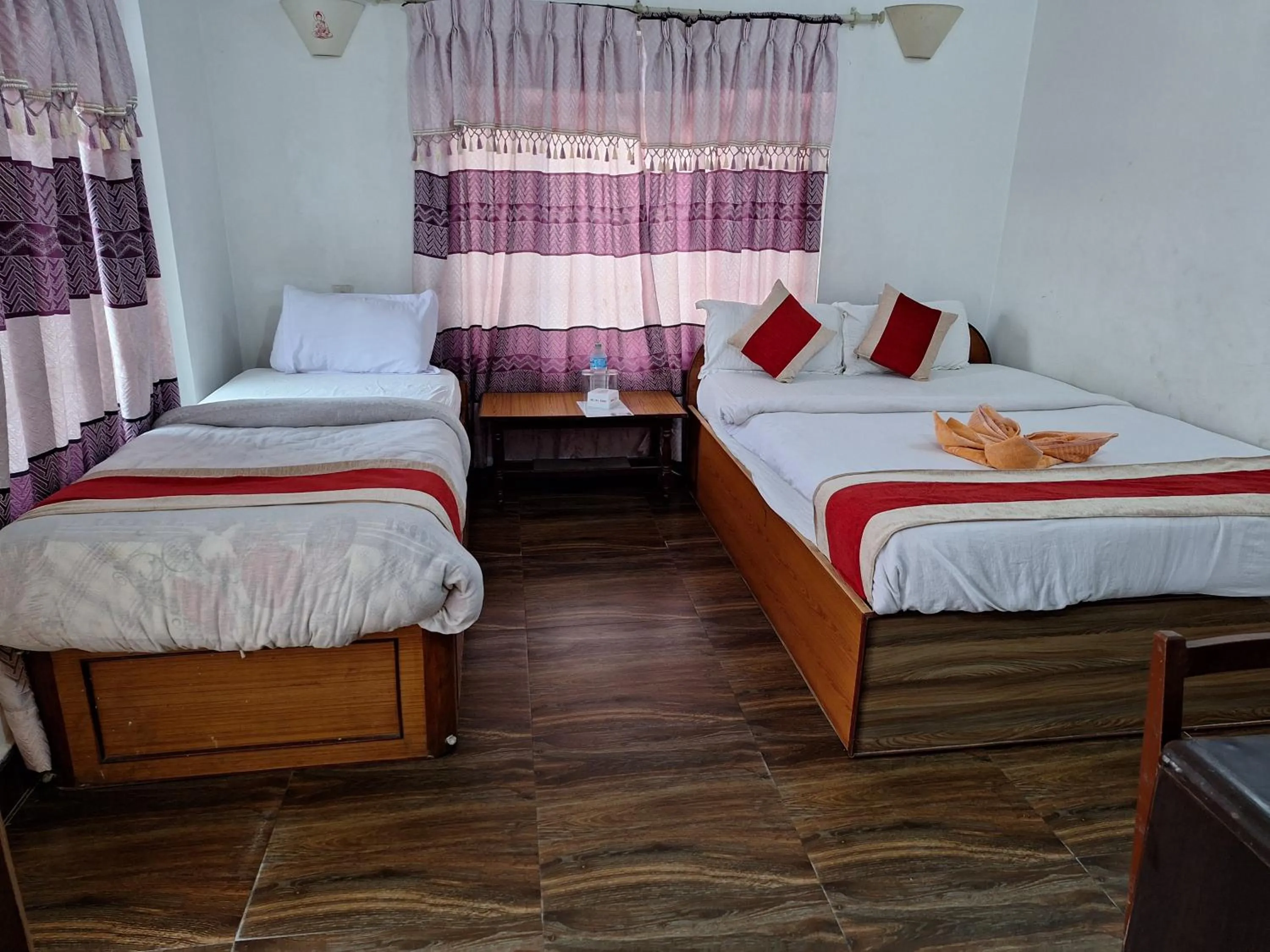 Bed in Hotel Shiva's Dream