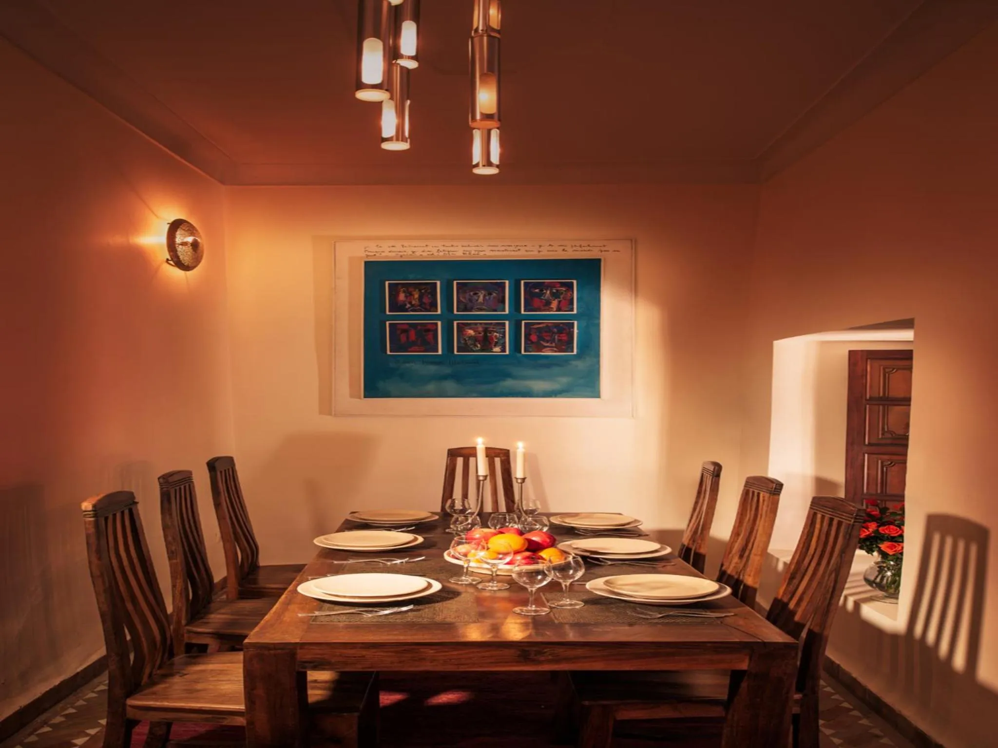 Dining area in Riad Darhani