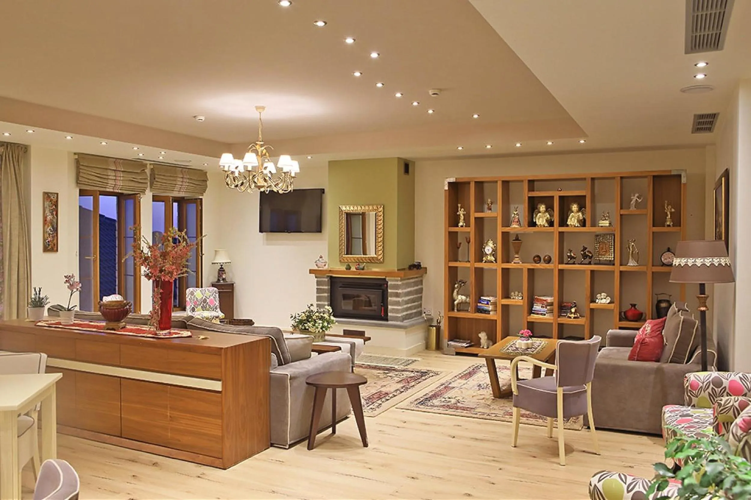 Communal lounge/ TV room in Arktos Hotel