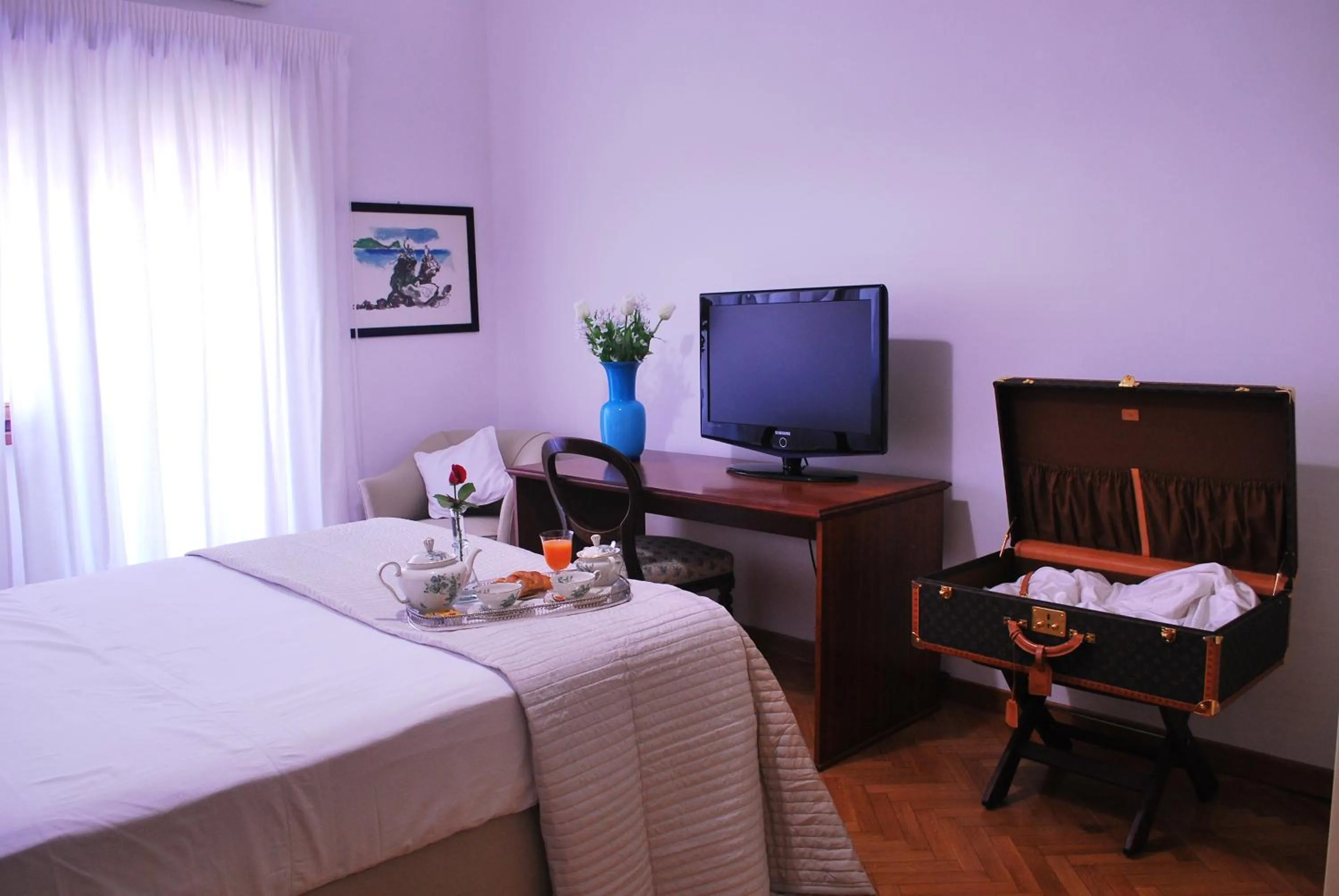 Bedroom, Bed in Attico 203