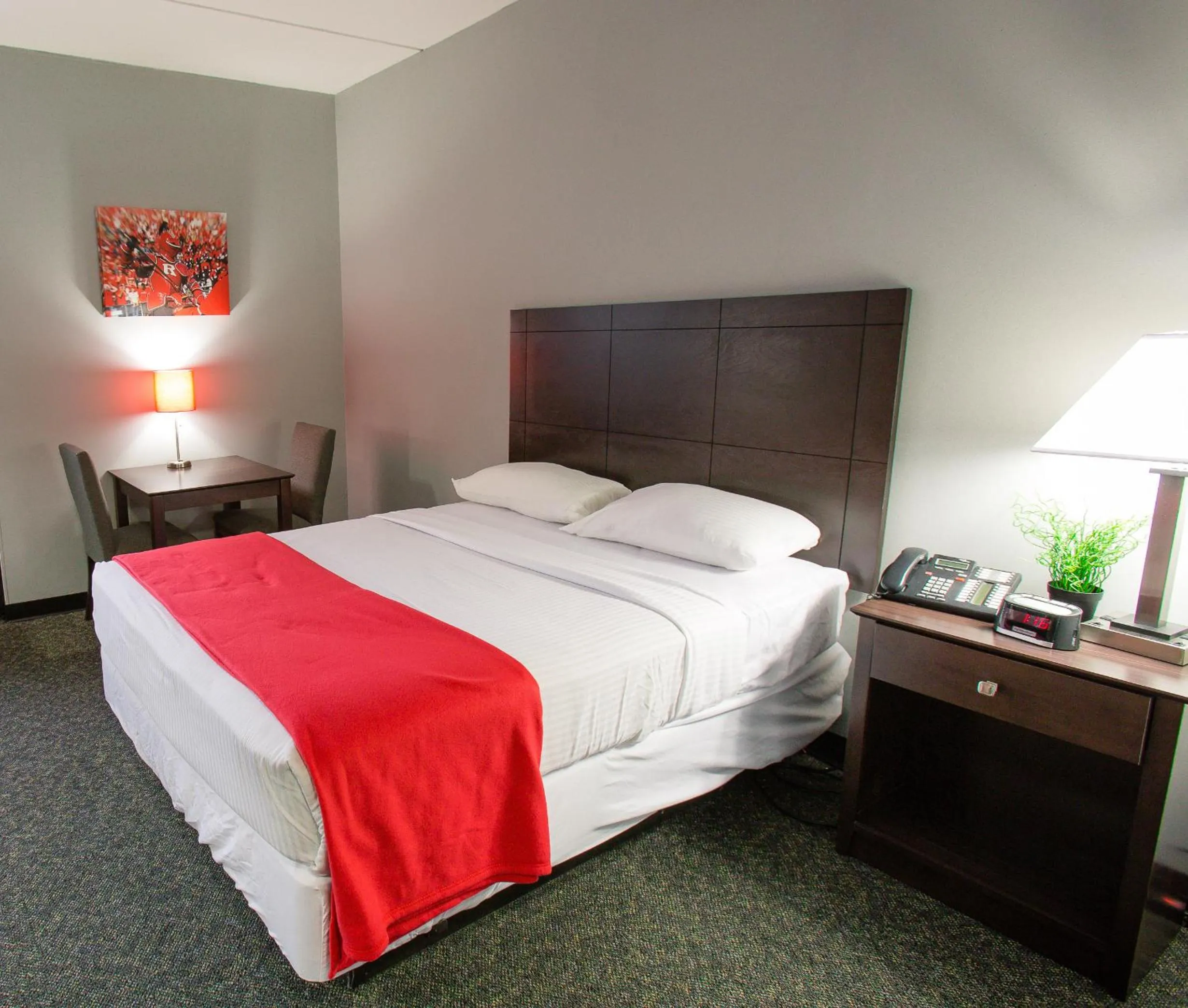 Bed in Rutgers University Inn and Conference Center