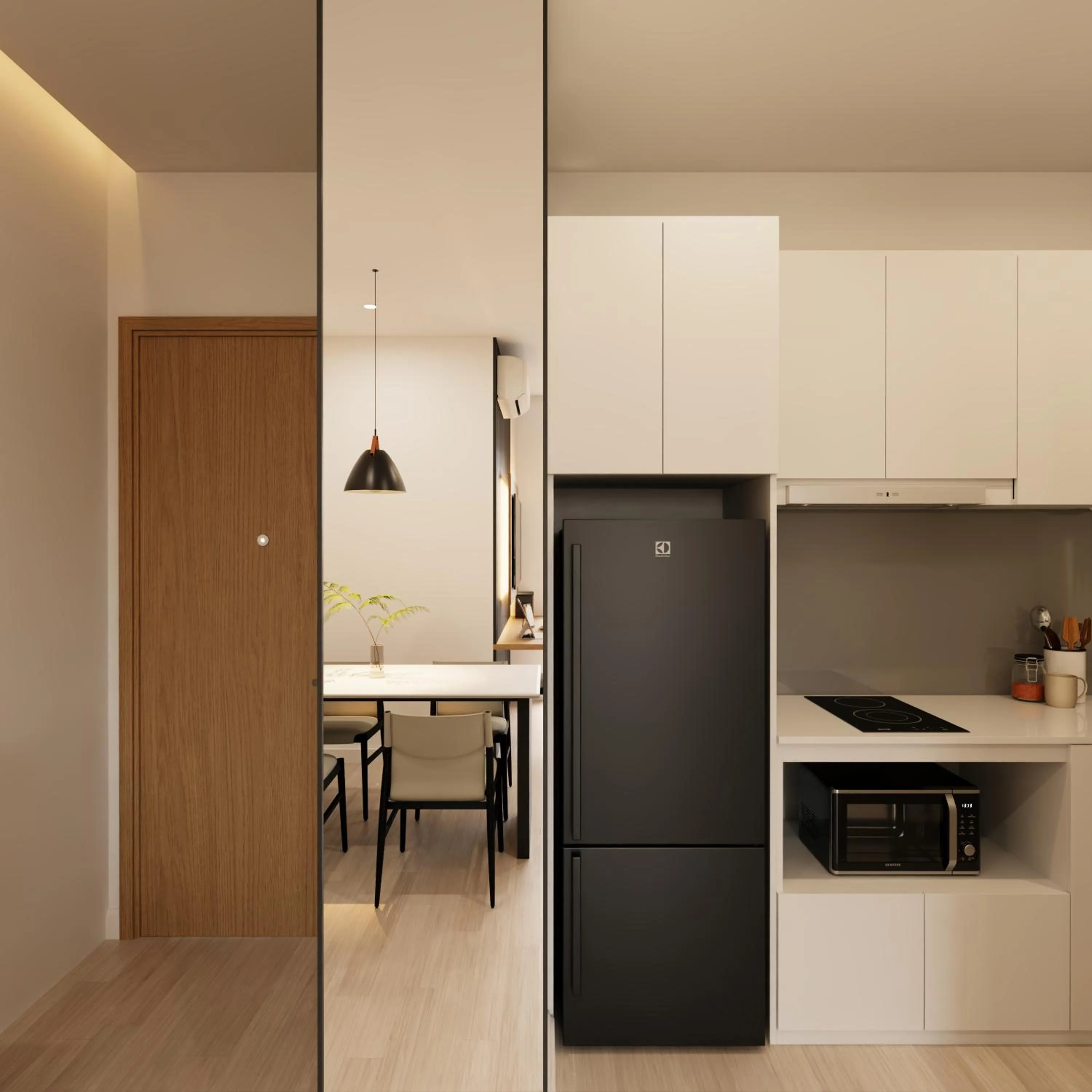 kitchen in Bcons City Hotel