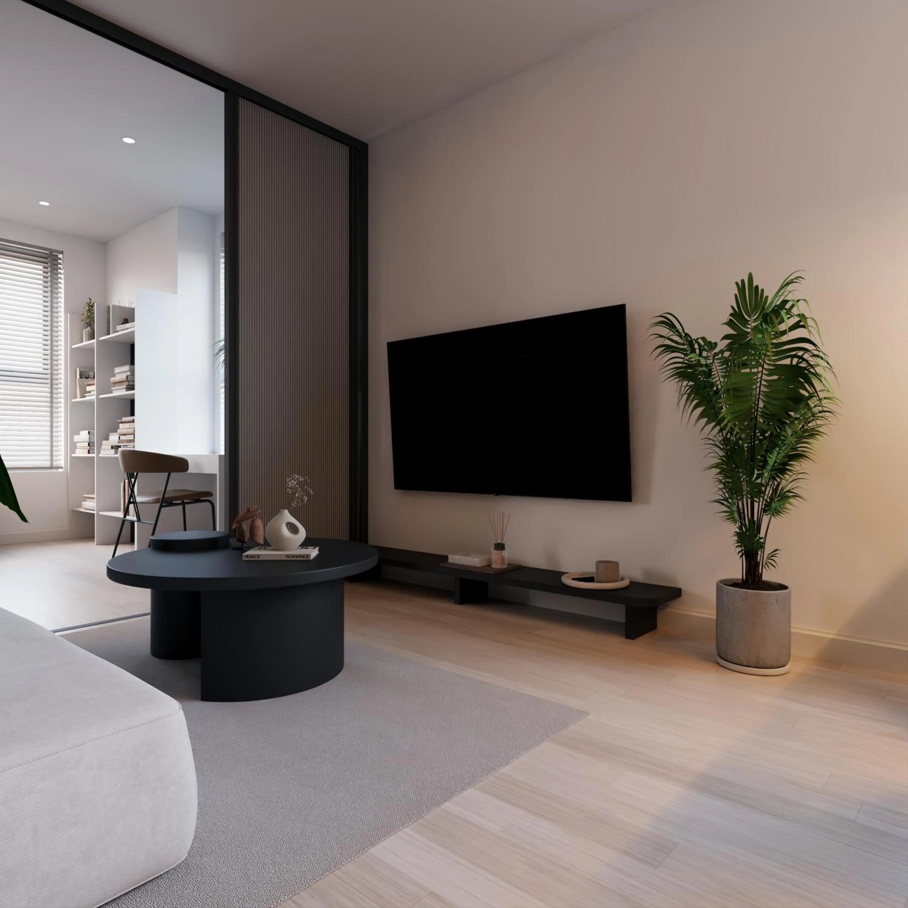 Living room, Bed in Bcons City Hotel