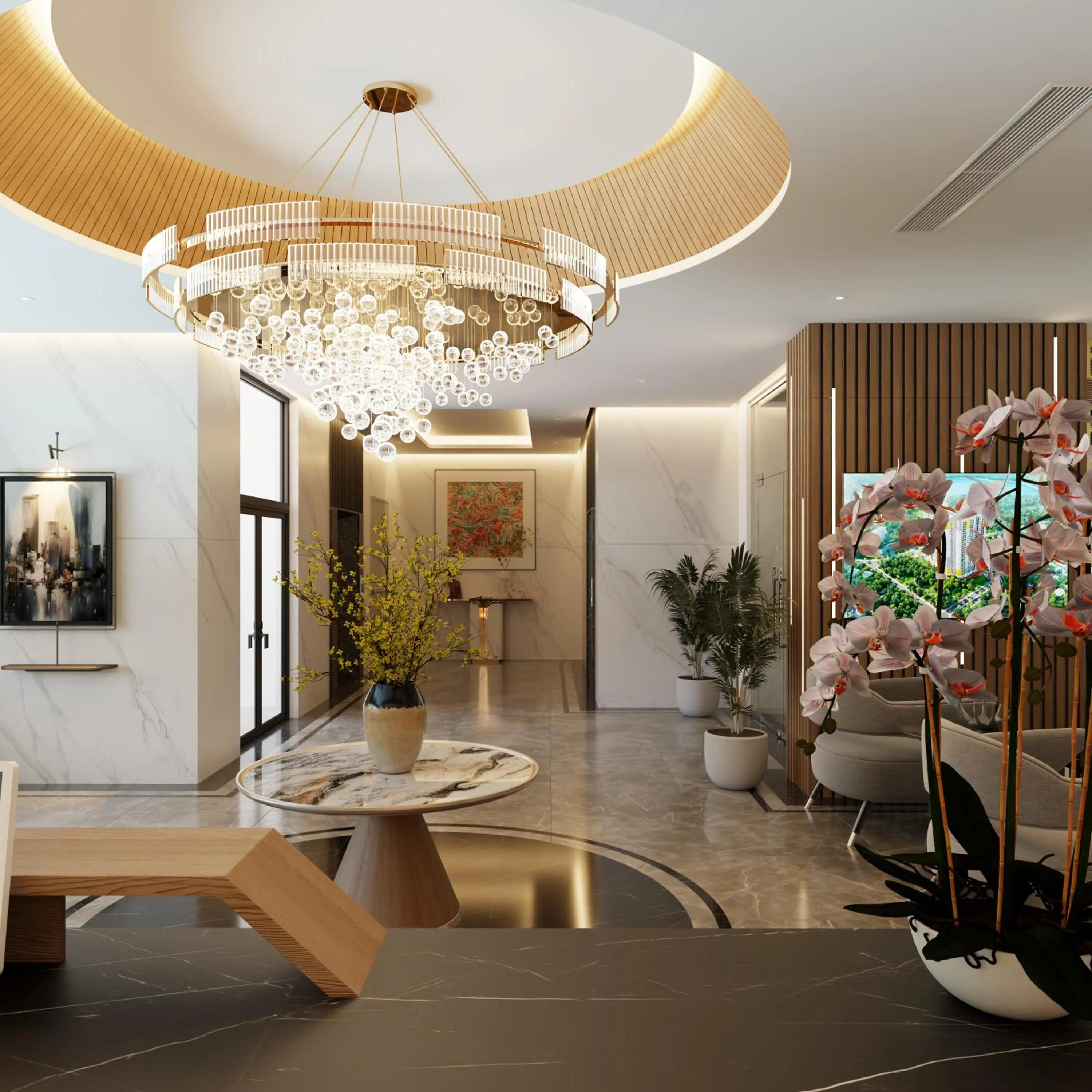 Lobby or reception in Bcons City Hotel