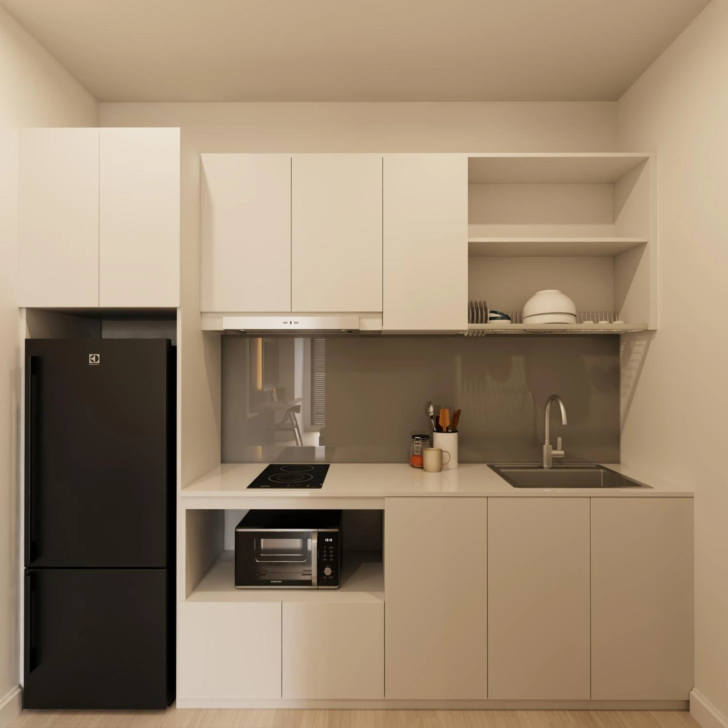 kitchen in Bcons City Hotel