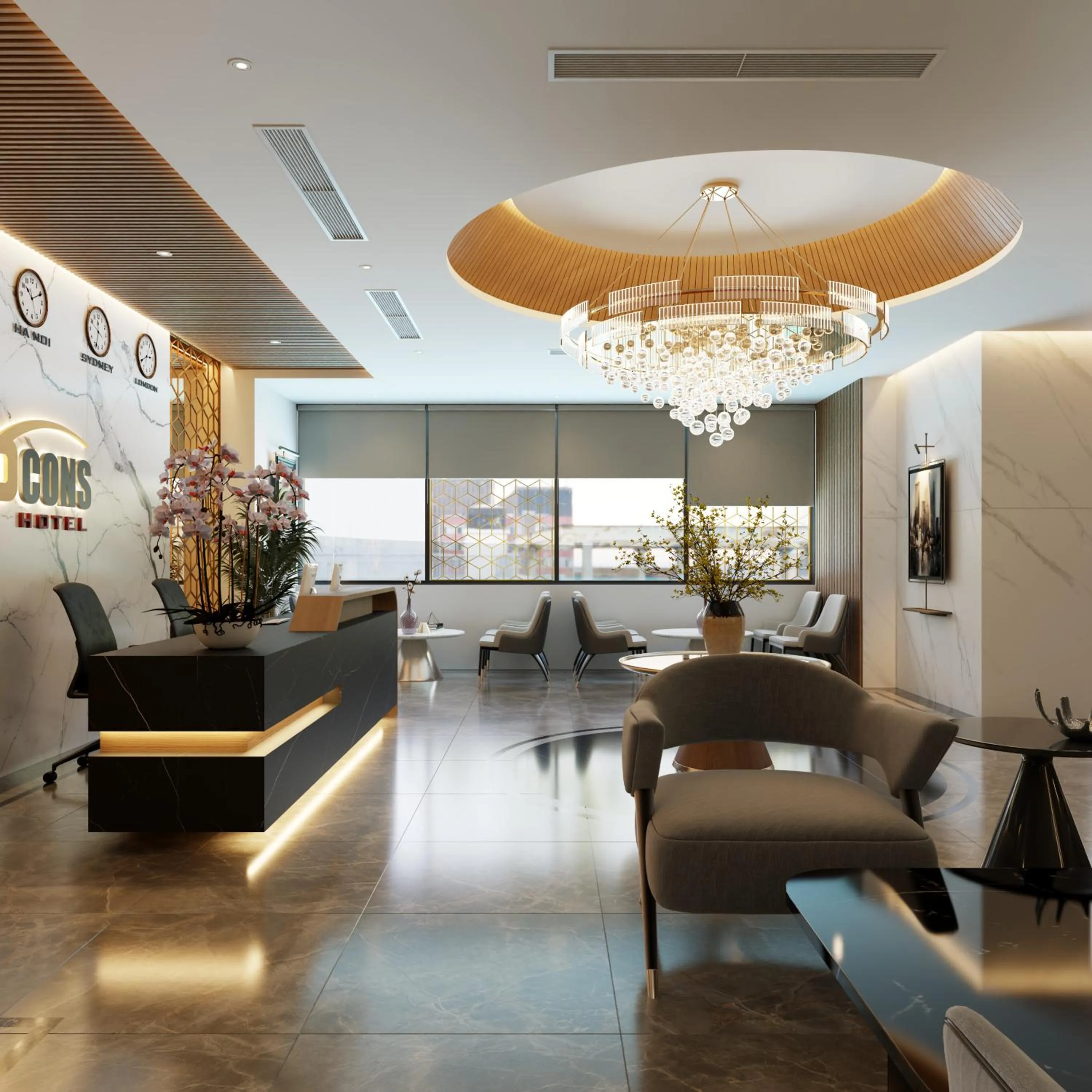 Lobby or reception in Bcons City Hotel