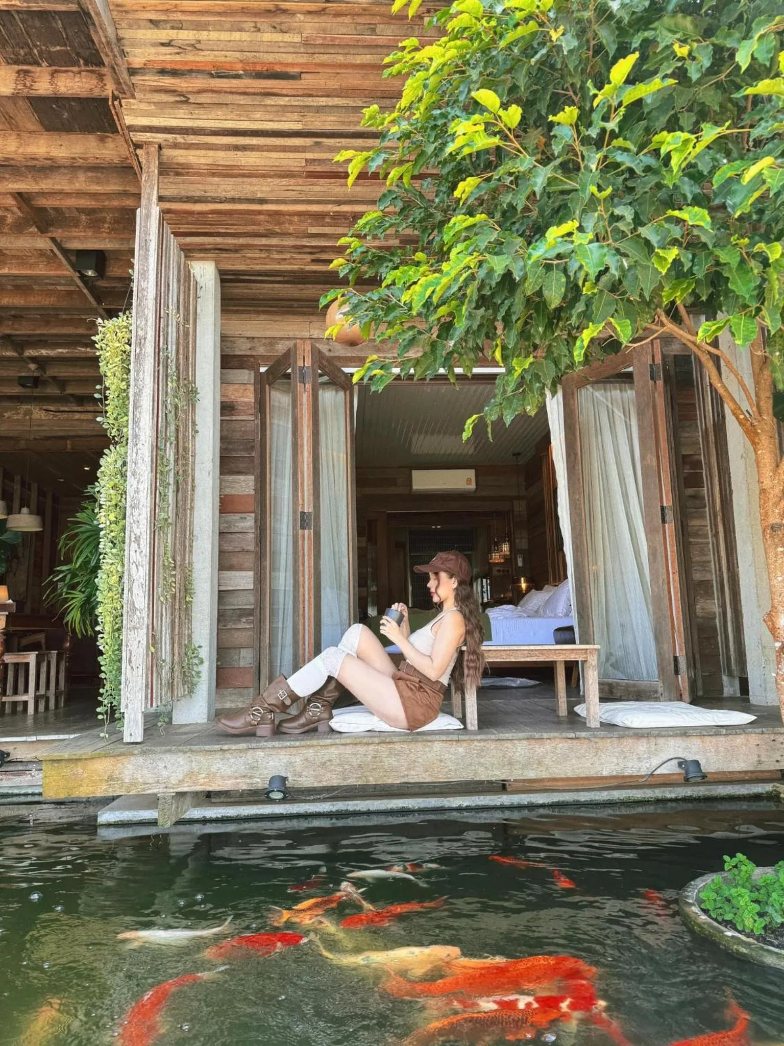 Balcony/Terrace in Suneta Hotel Chiangkhan Soi 6