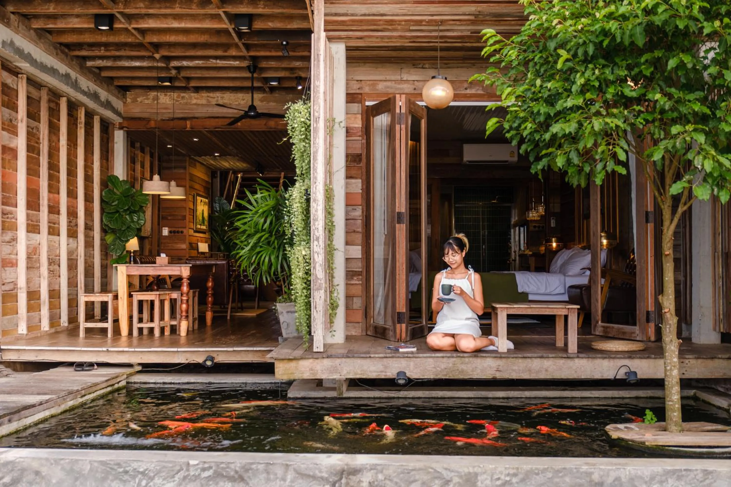 Balcony/Terrace in Suneta Hotel Chiangkhan Soi 6
