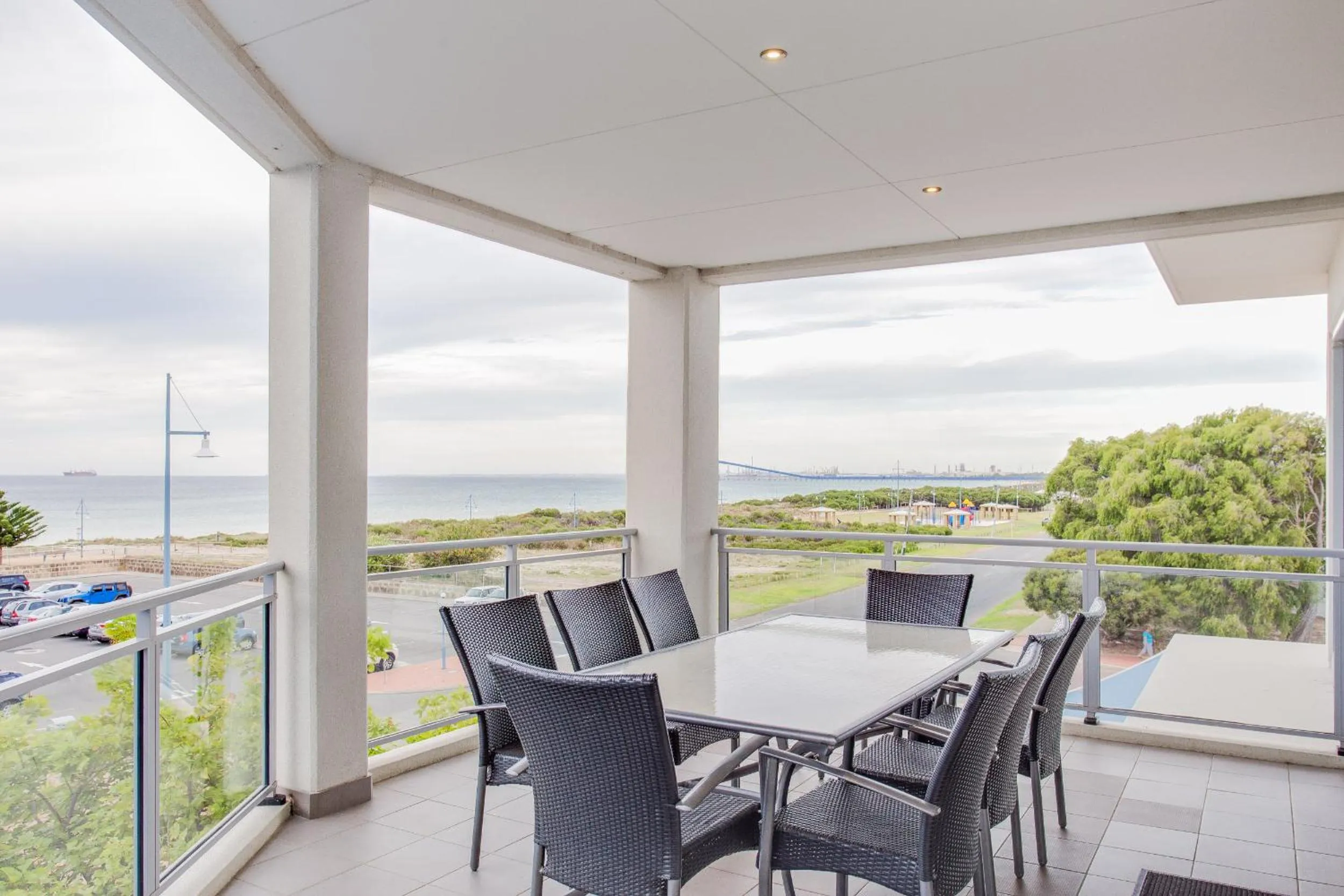 Balcony/Terrace in Spinnakers by Rockingham Apartments