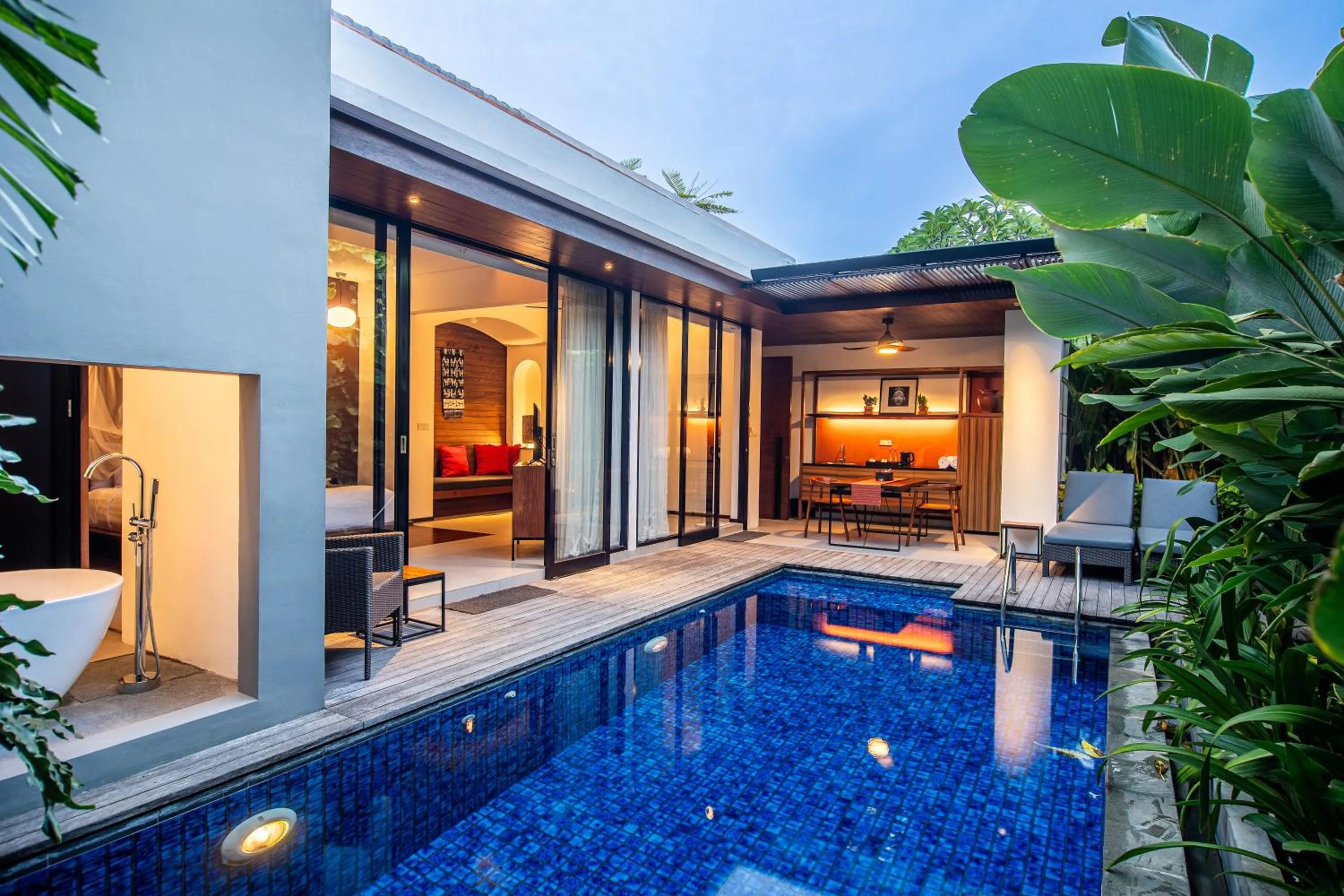 View (from property/room) in Abia Villa Legian