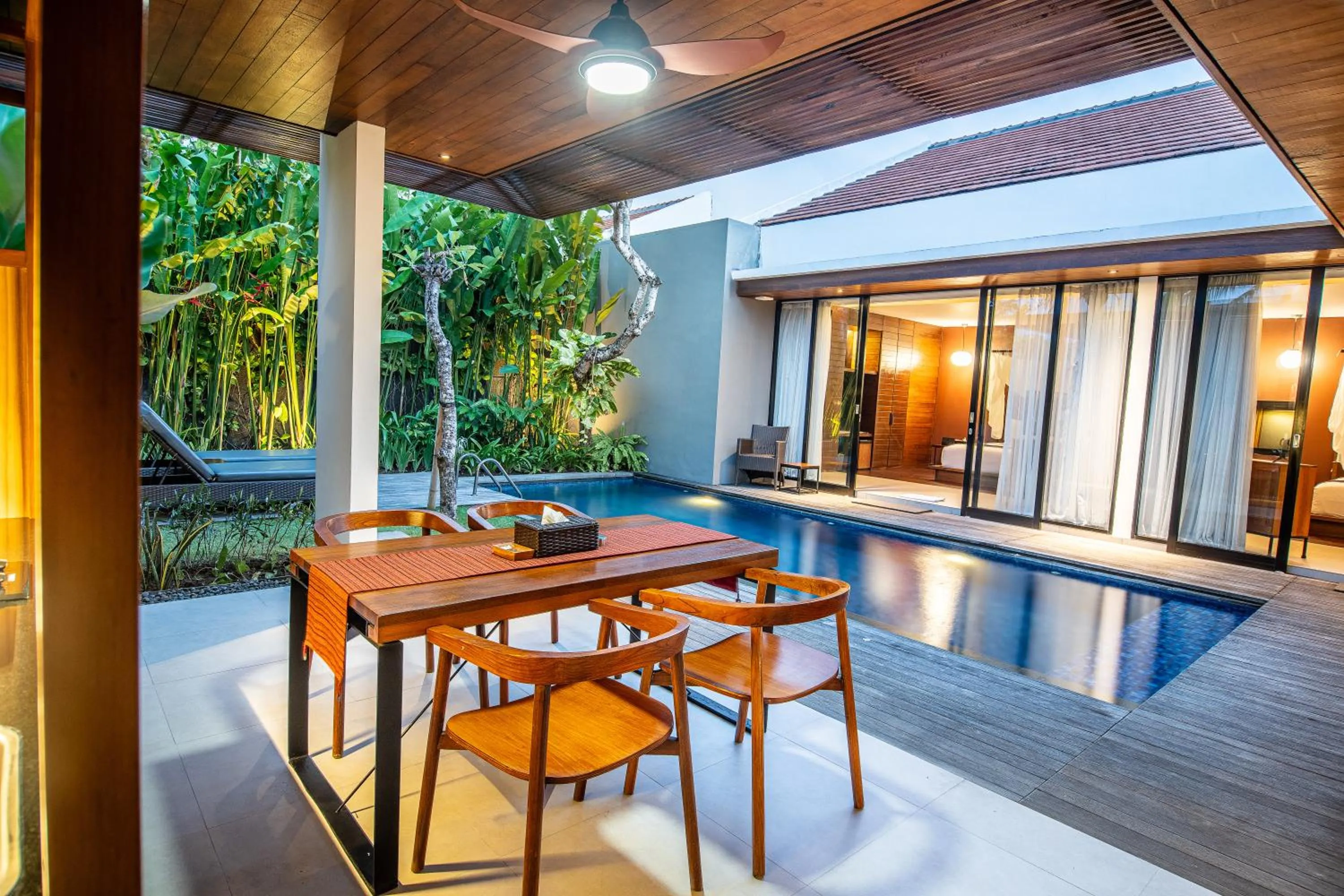 Seating area in Abia Villa Legian