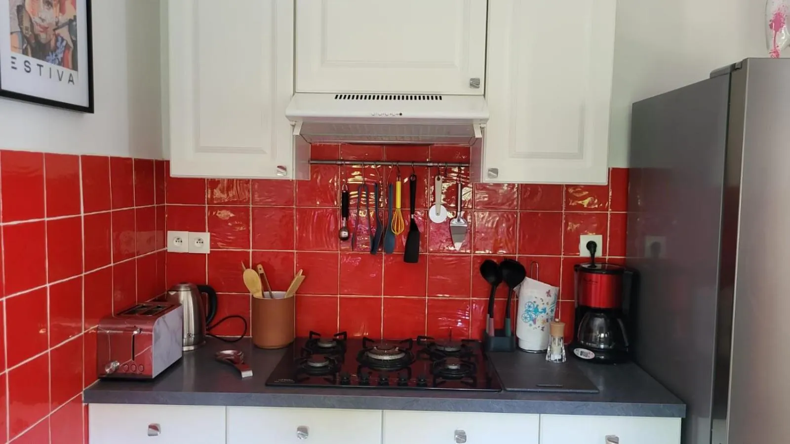 kitchen in Hôtel Boquier, Avignon Centre