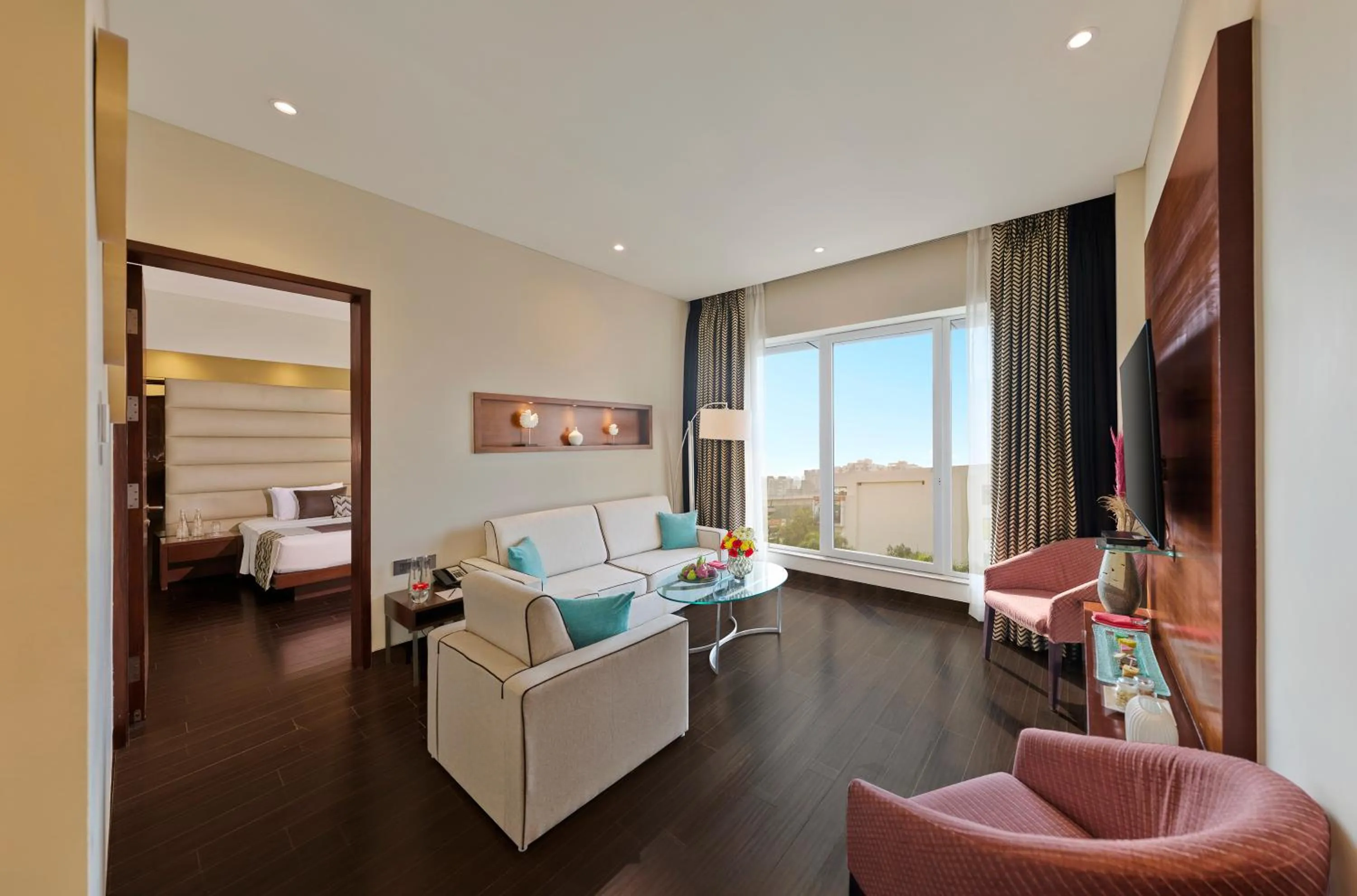 Living room, Bed in Vivanta Pune, Hinjawadi