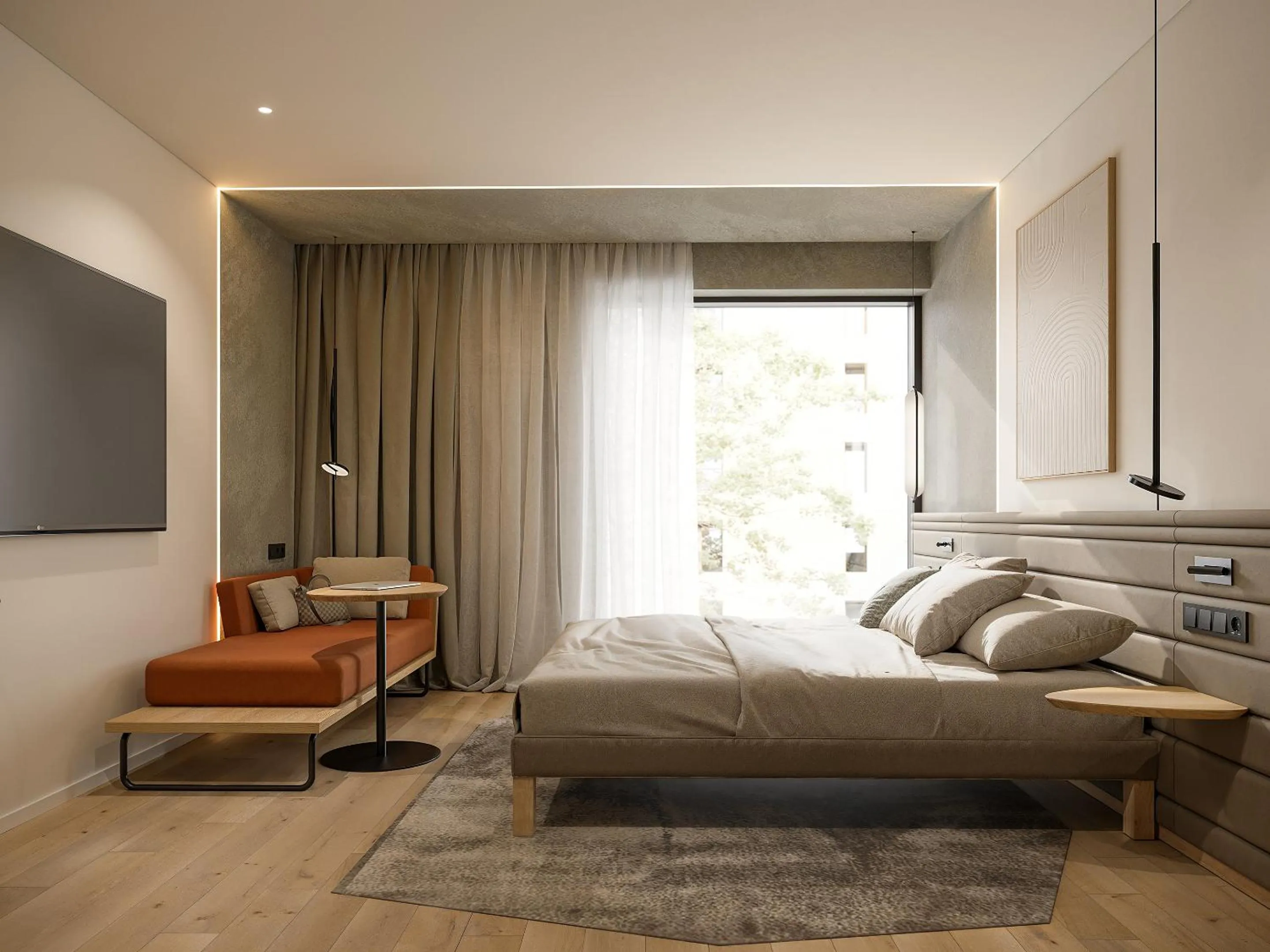 Bed in Novotel Tallinn