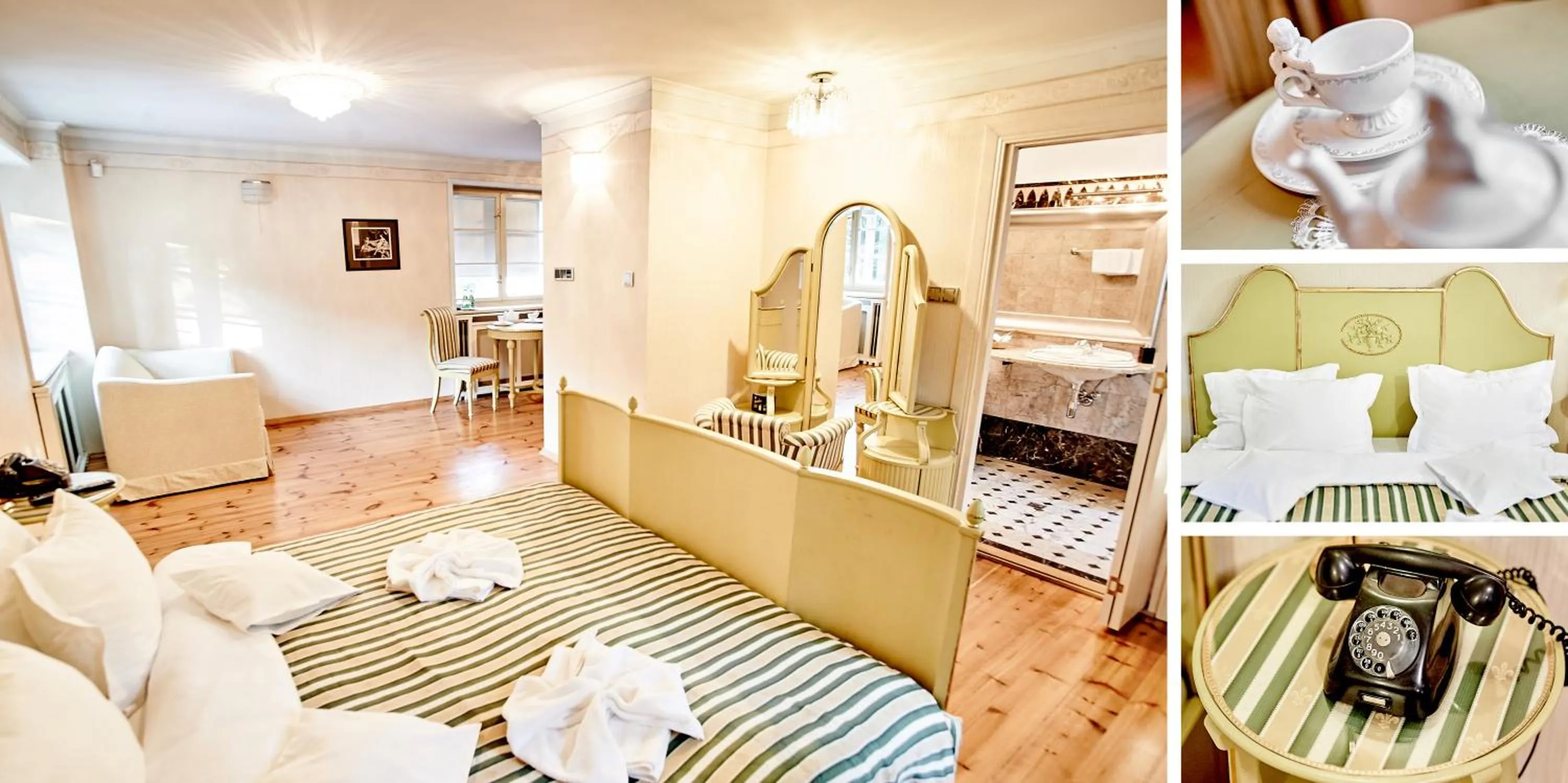 Photo of the whole room, Bed in Pałac Bażantarnia