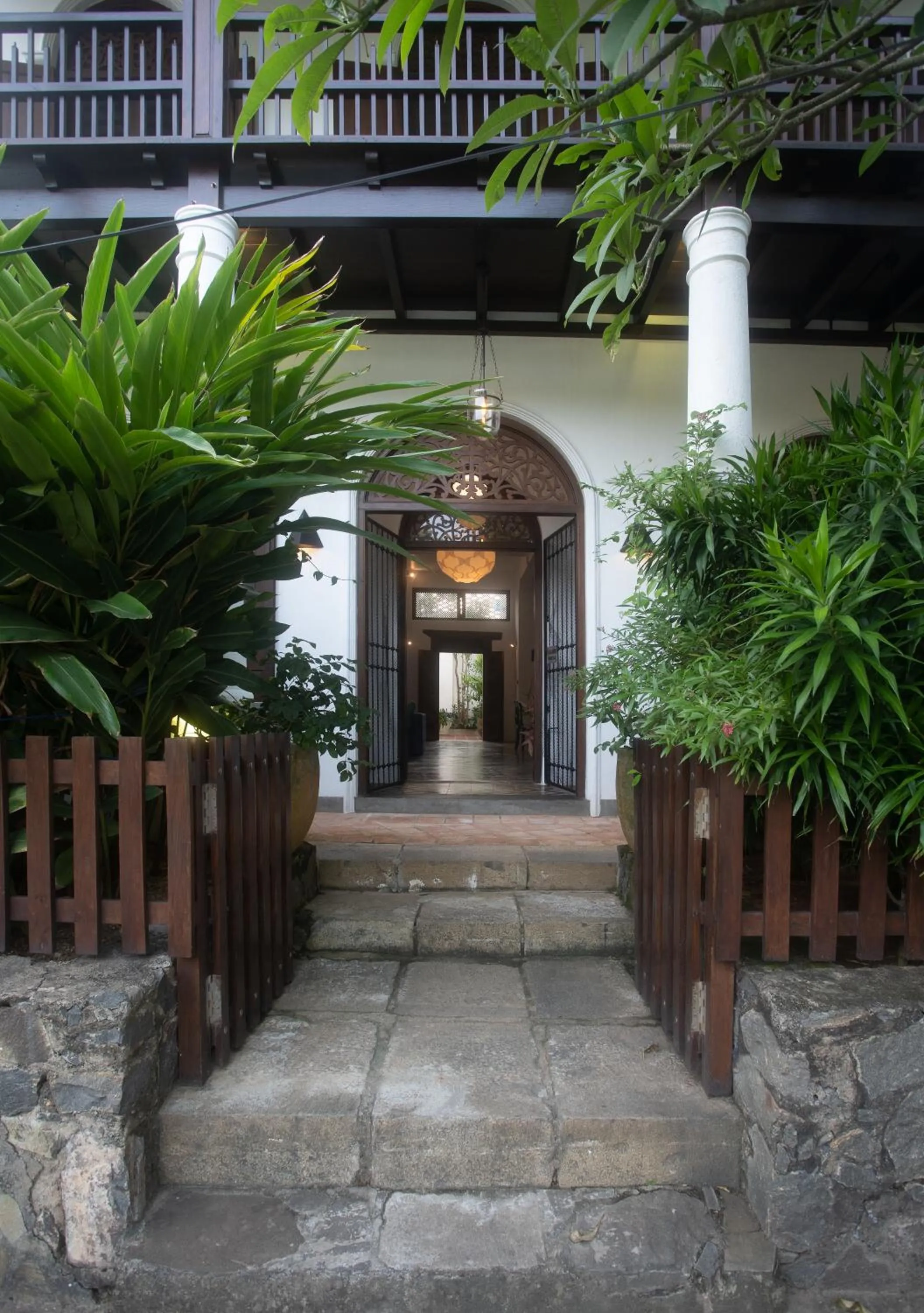 Facade/entrance in Villa Aurora, Galle Fort