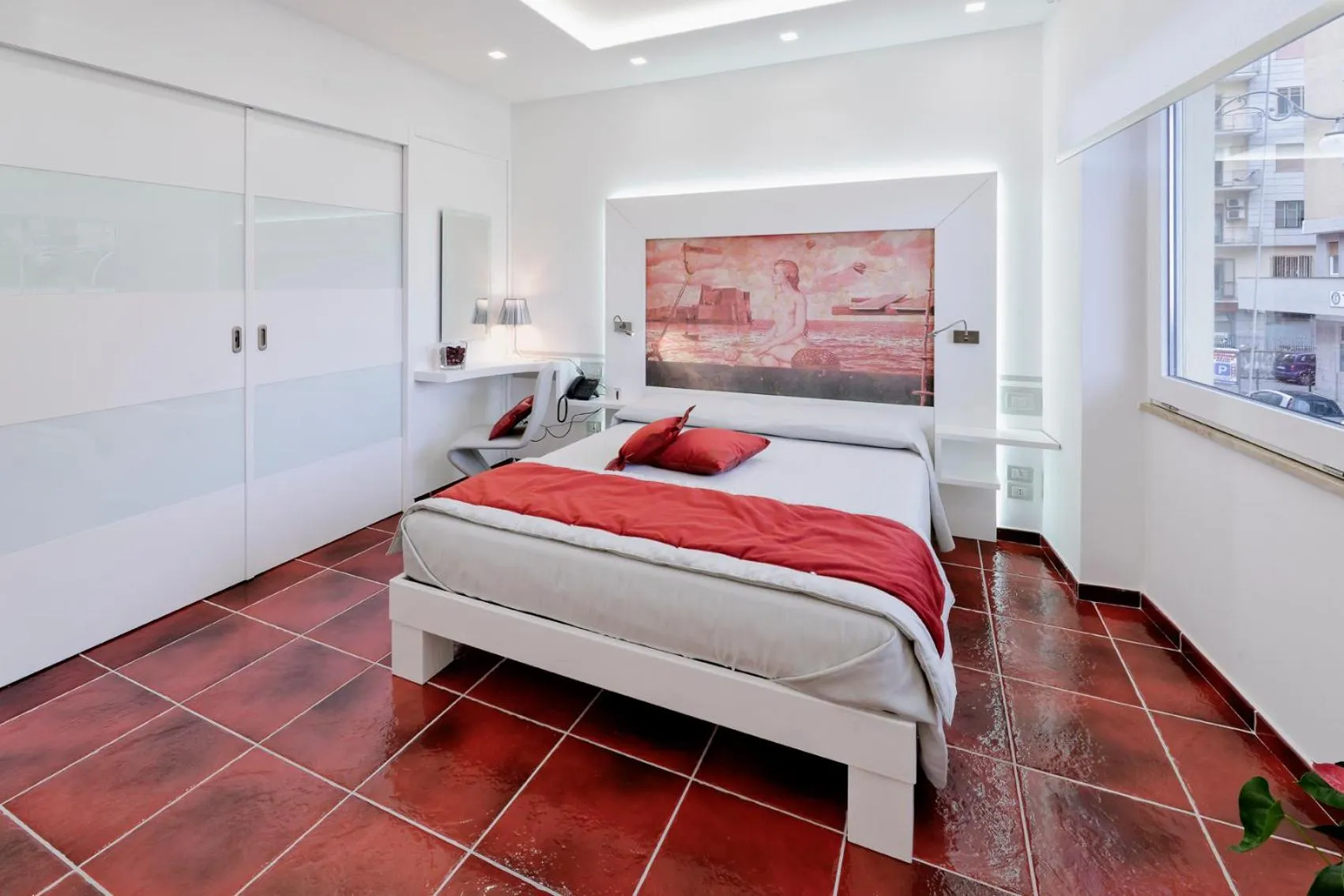 Bed in La Madegra Seasuite