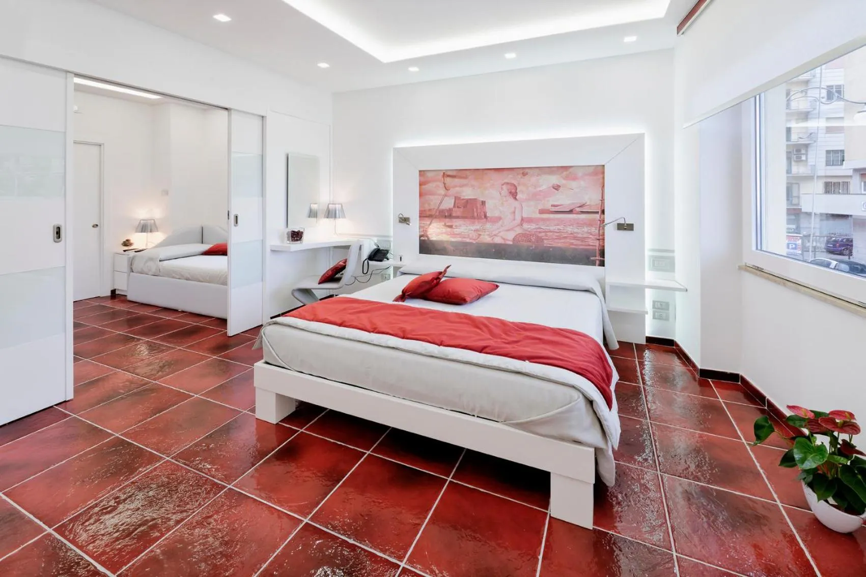 Bed in La Madegra Seasuite