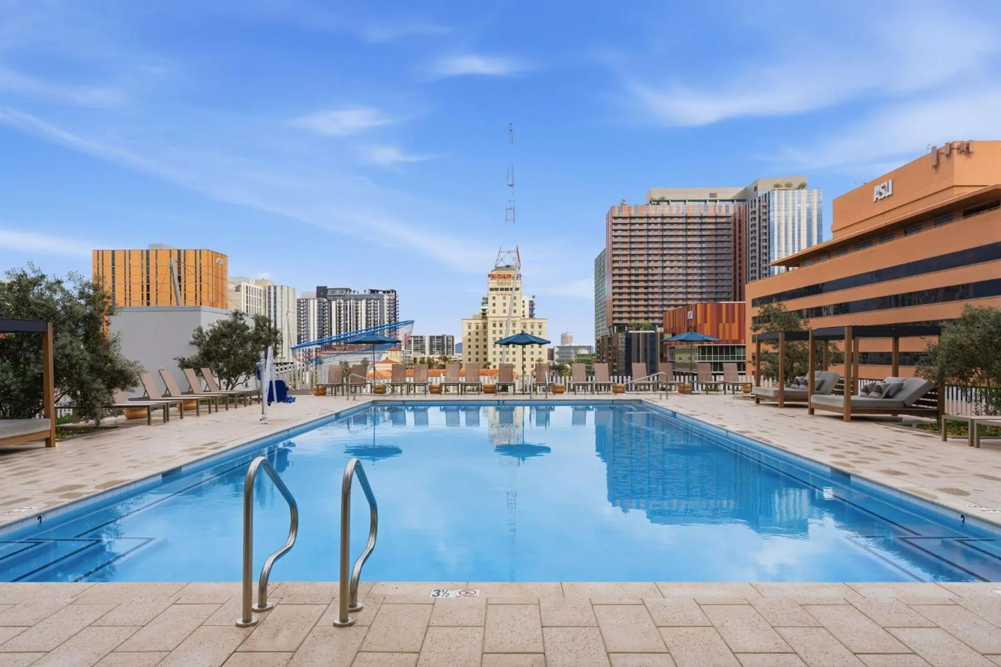 Swimming pool in Placemakr Downtown Phoenix