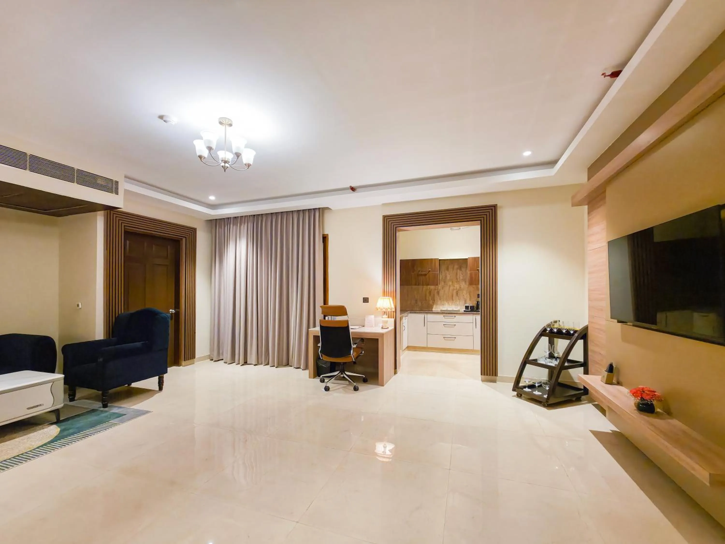 Living room in The Meriton