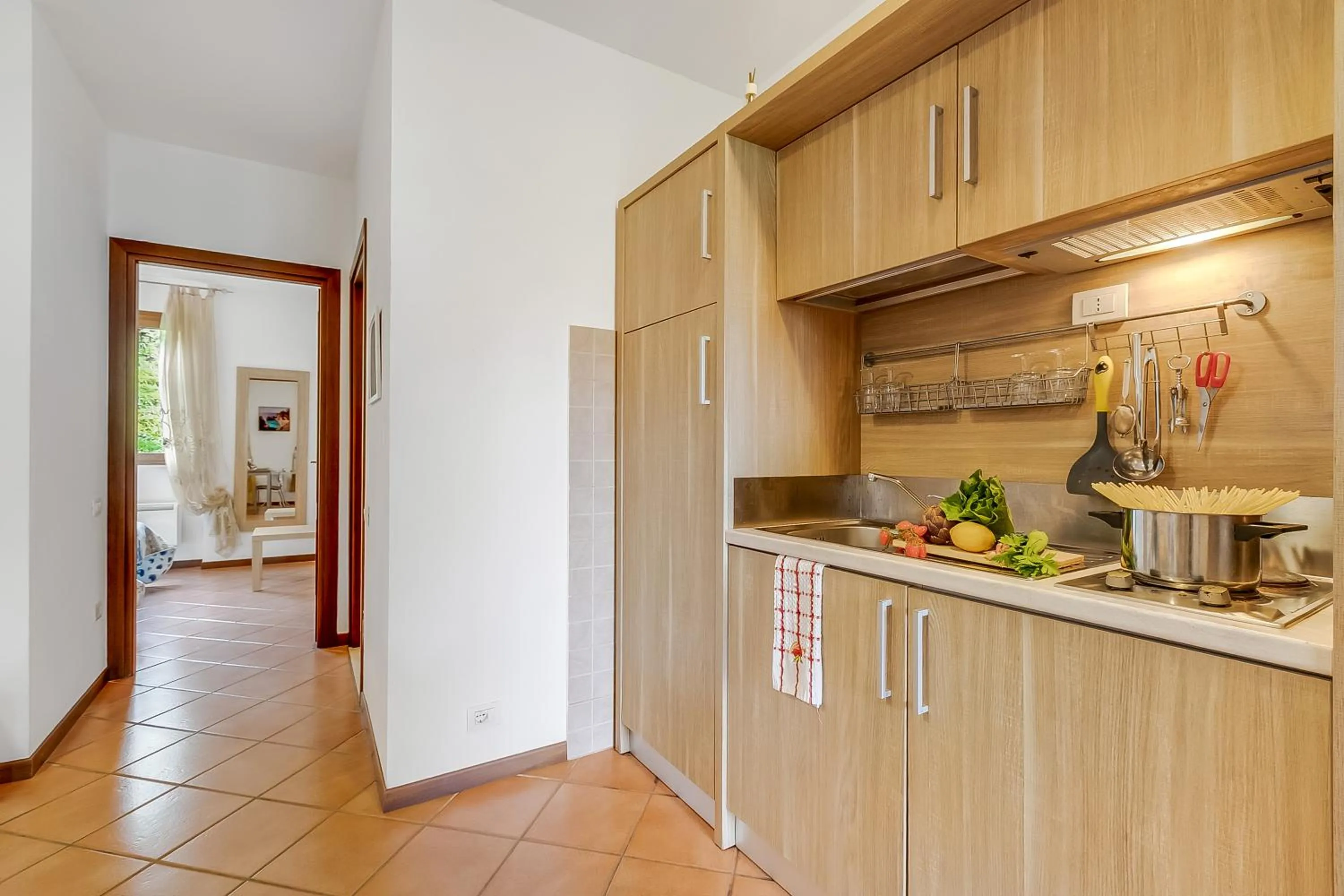 Kitchen or kitchenette in Residence La Perla