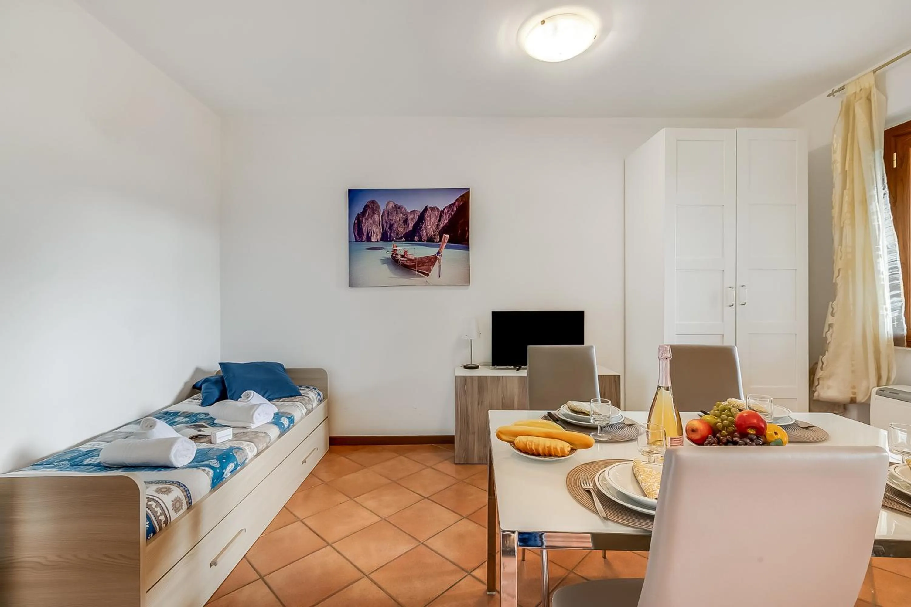 Living room in Residence La Perla