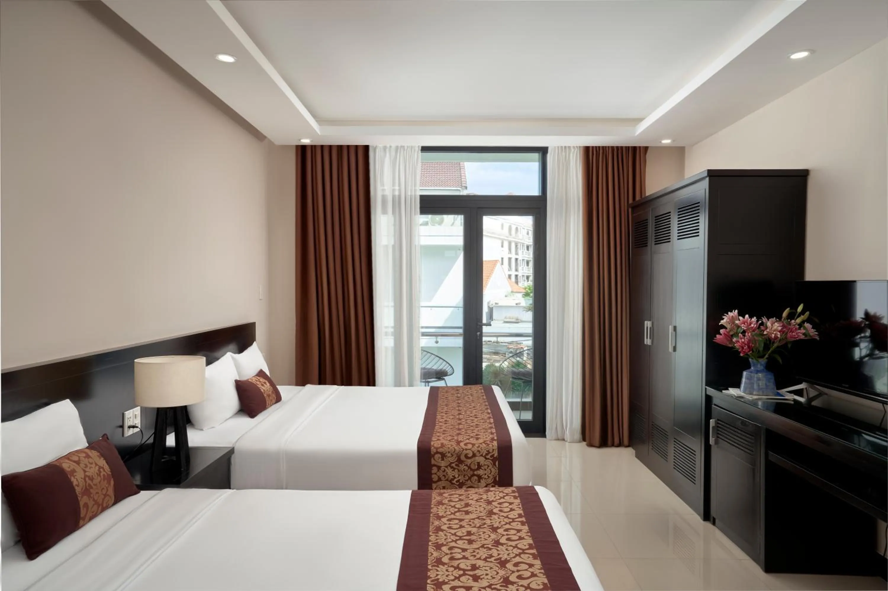 Bed in Banana Garden Villa