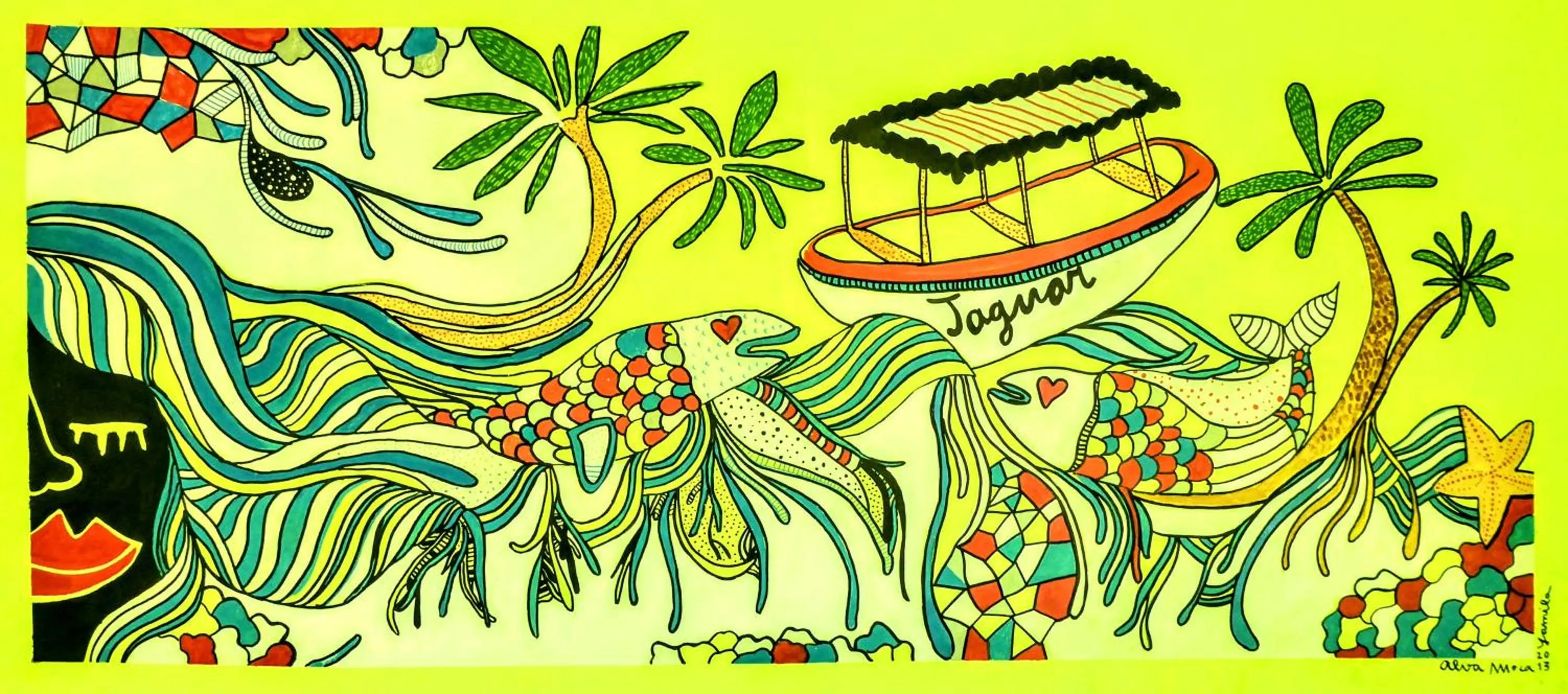 Decorative detail in El Jaguar