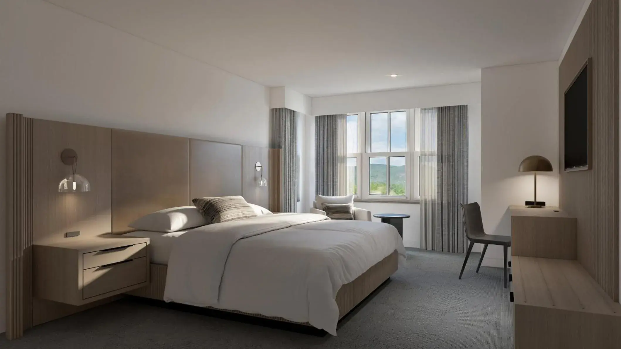 Standard King Room with Balcony and Mountain View in Hotel Indigo North Conway by IHG Standard King Room with Balcony and Mountain View in Hotel Indigo North Conway by IHG