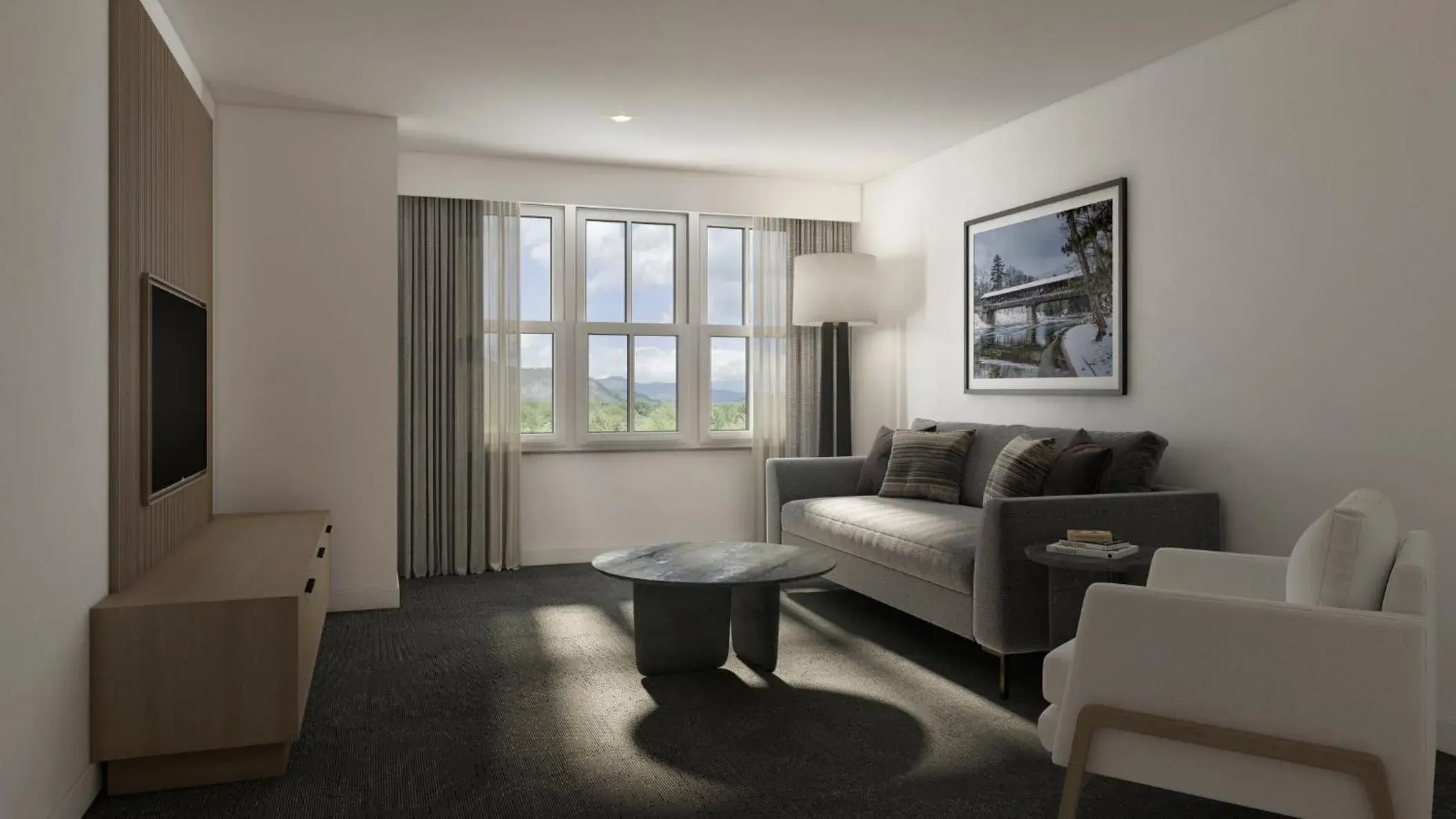 One-Bedroom Suite with Two Queen Beds - Mobility Accessible in Hotel Indigo North Conway by IHG One-Bedroom Suite with Two Queen Beds - Mobility Accessible in Hotel Indigo North Conway by IHG