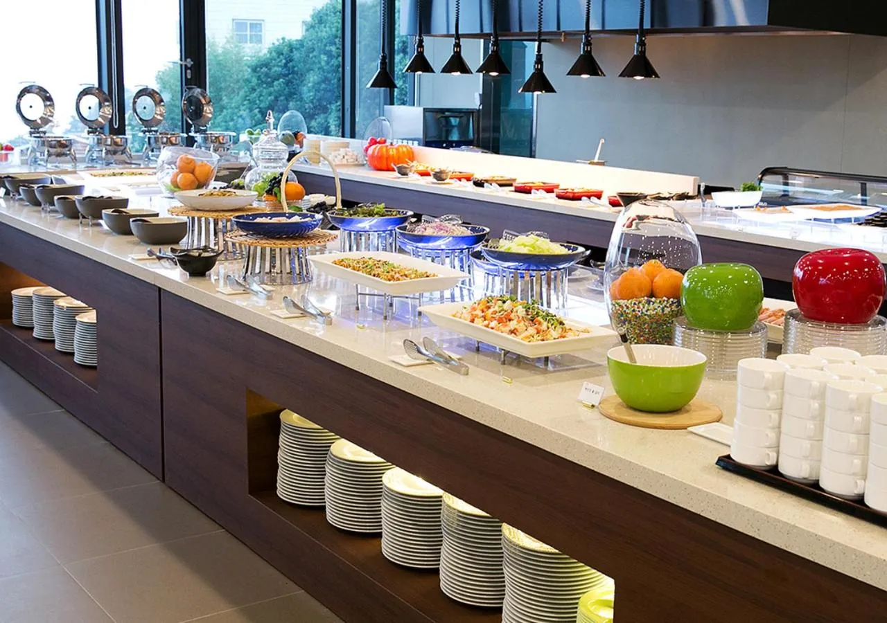 Buffet breakfast in Mstay Hotel