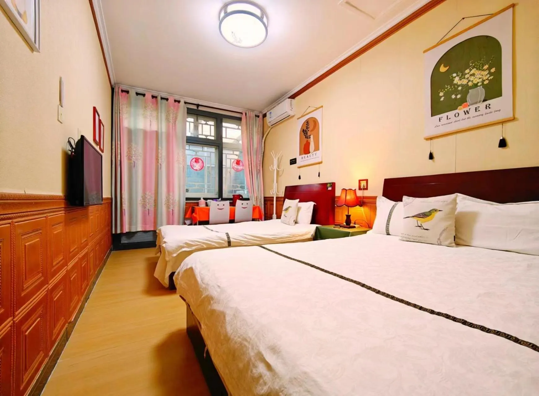 Bedroom, Bed in Beijing Badaling Great Wall Caos Courtyard Hostel 1VIP service 2Ancient style Chinese yard 3 only 15 minutes walk to the Badaling Great Wall 4 be your free advisor 5 offer private guided tour 6 experience local food and culutre