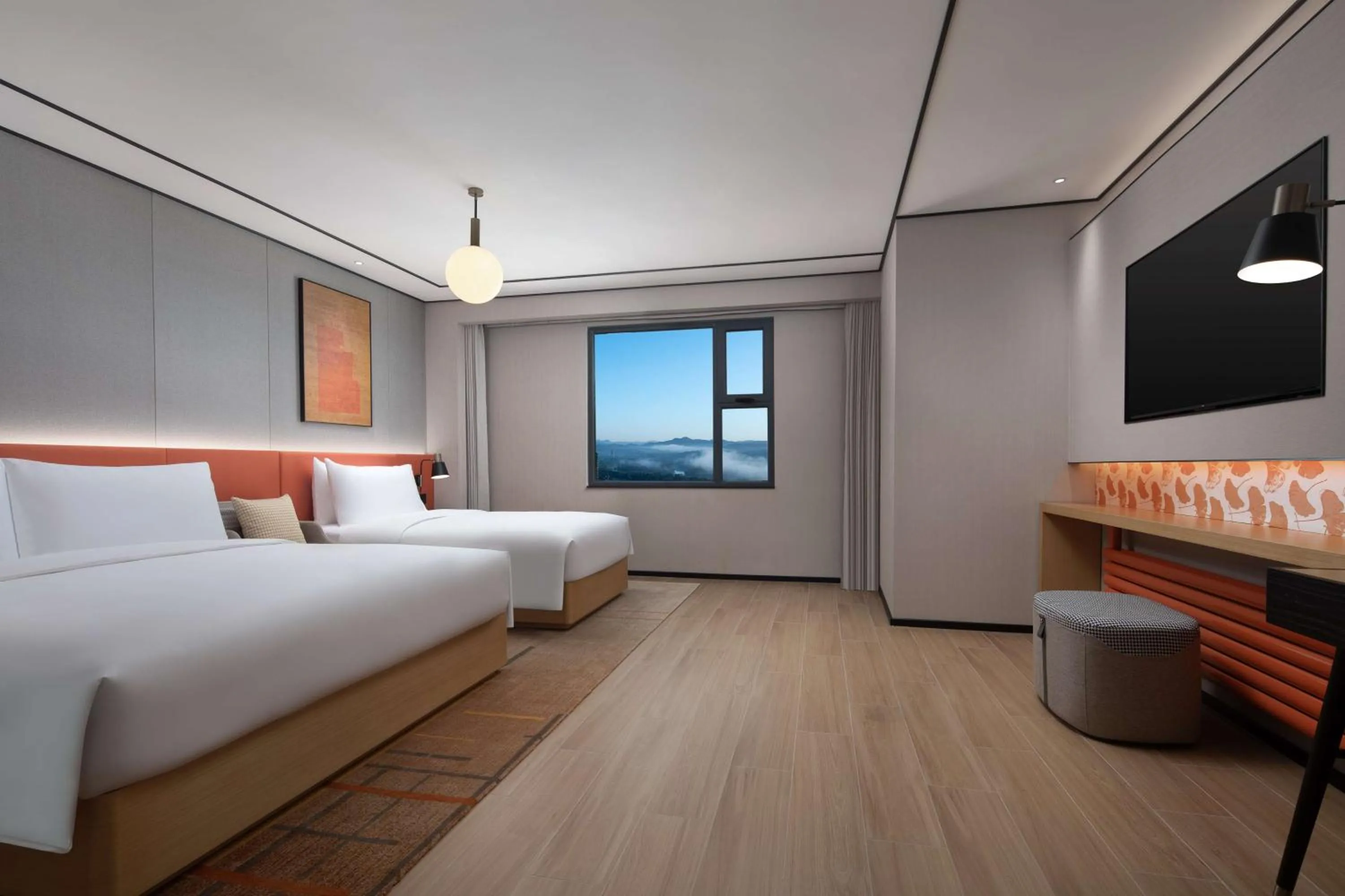 Deluxe King Family Room - Mountain View in Hilton Garden Inn Chengde Mountain Resort