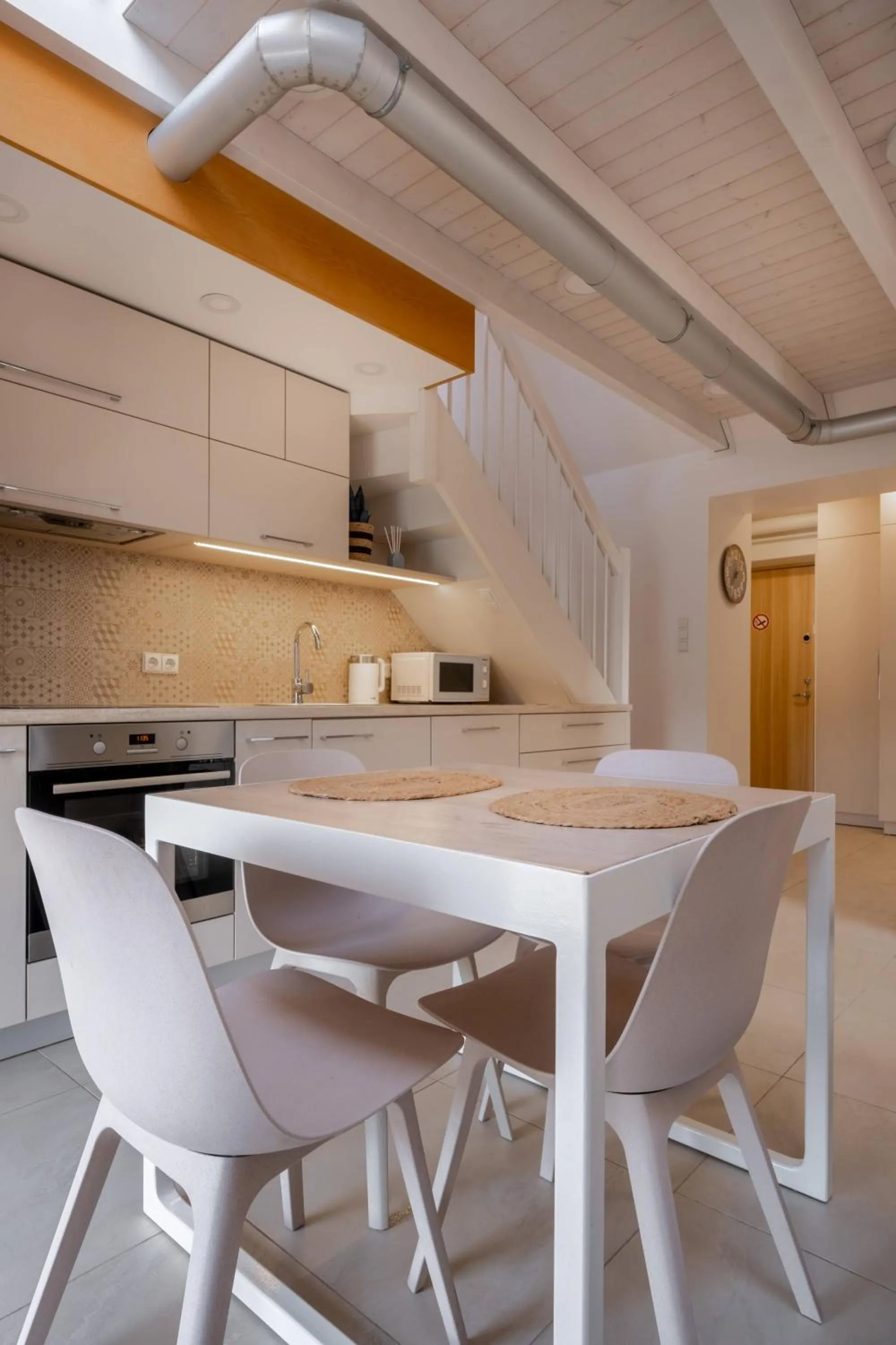 Dining area in King Mindaugas Apartments