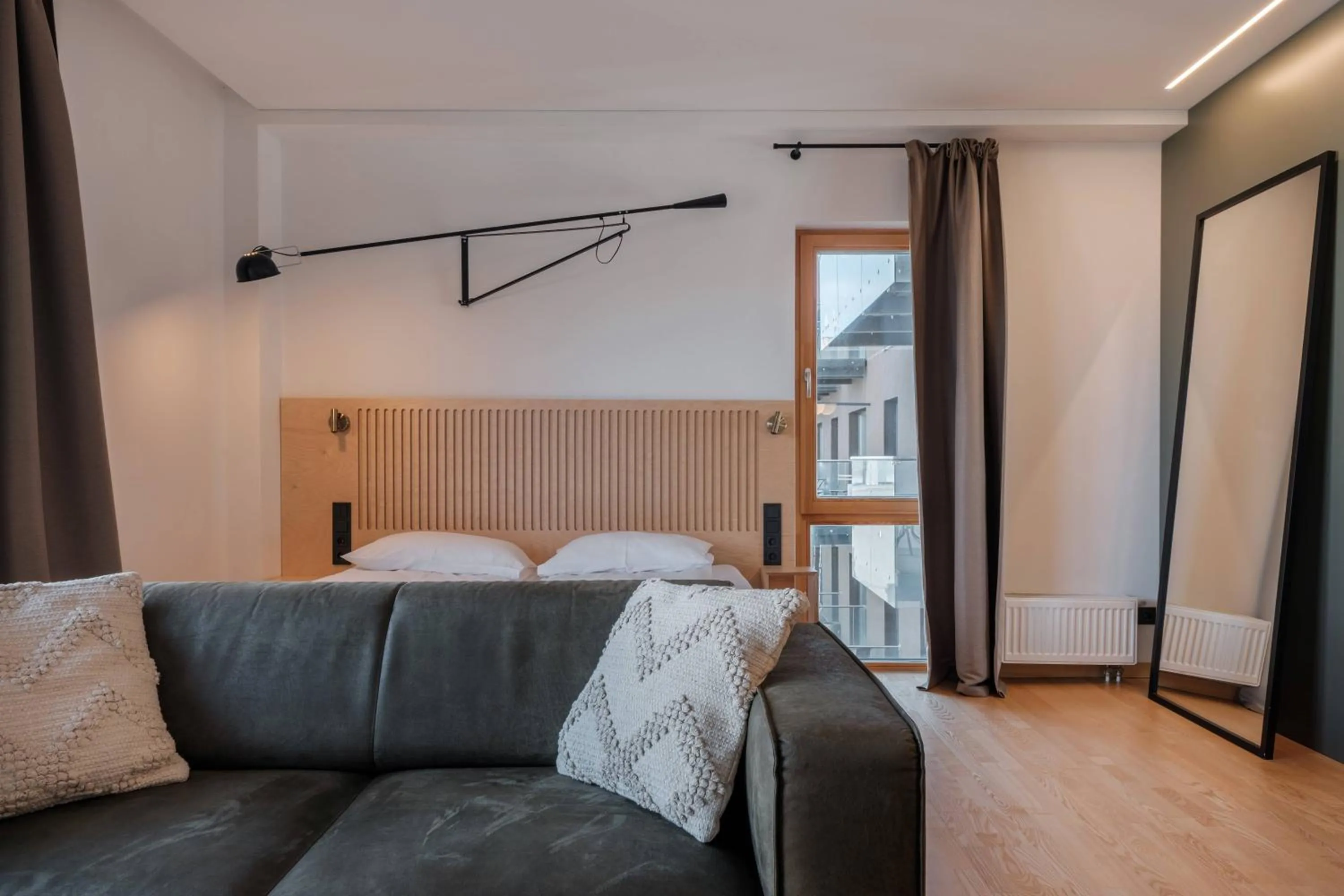 Seating area in King Mindaugas Apartments