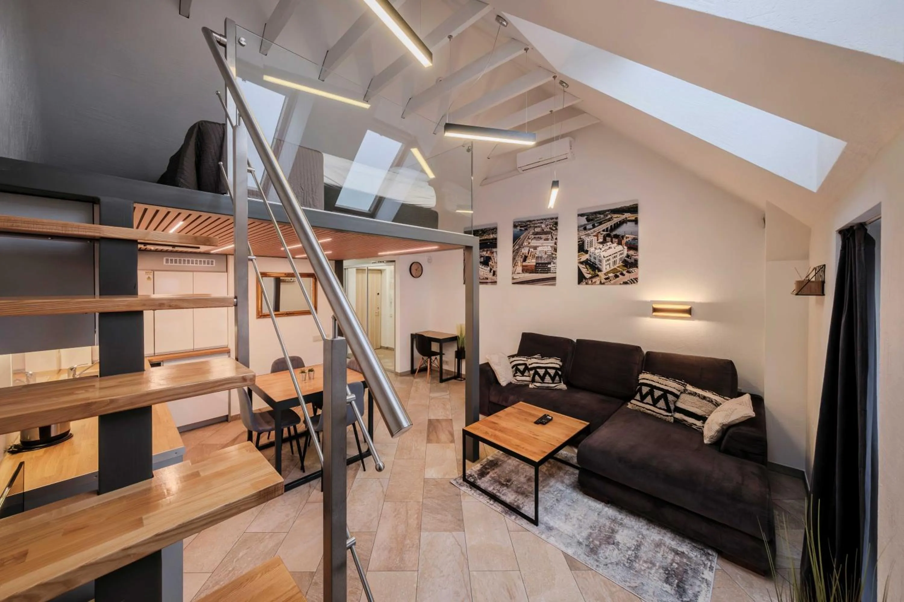 Seating area in King Mindaugas Apartments