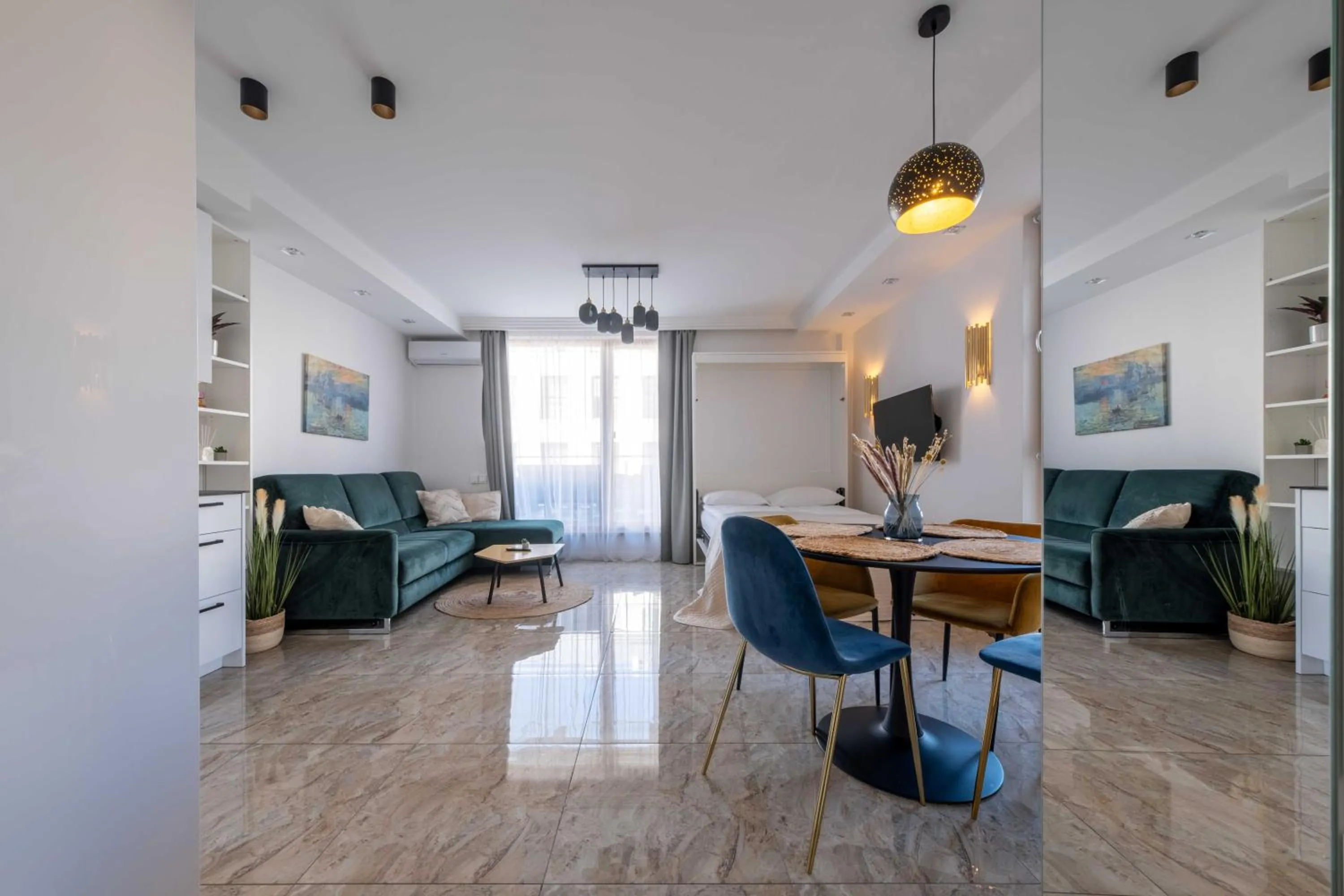 Seating area in King Mindaugas Apartments